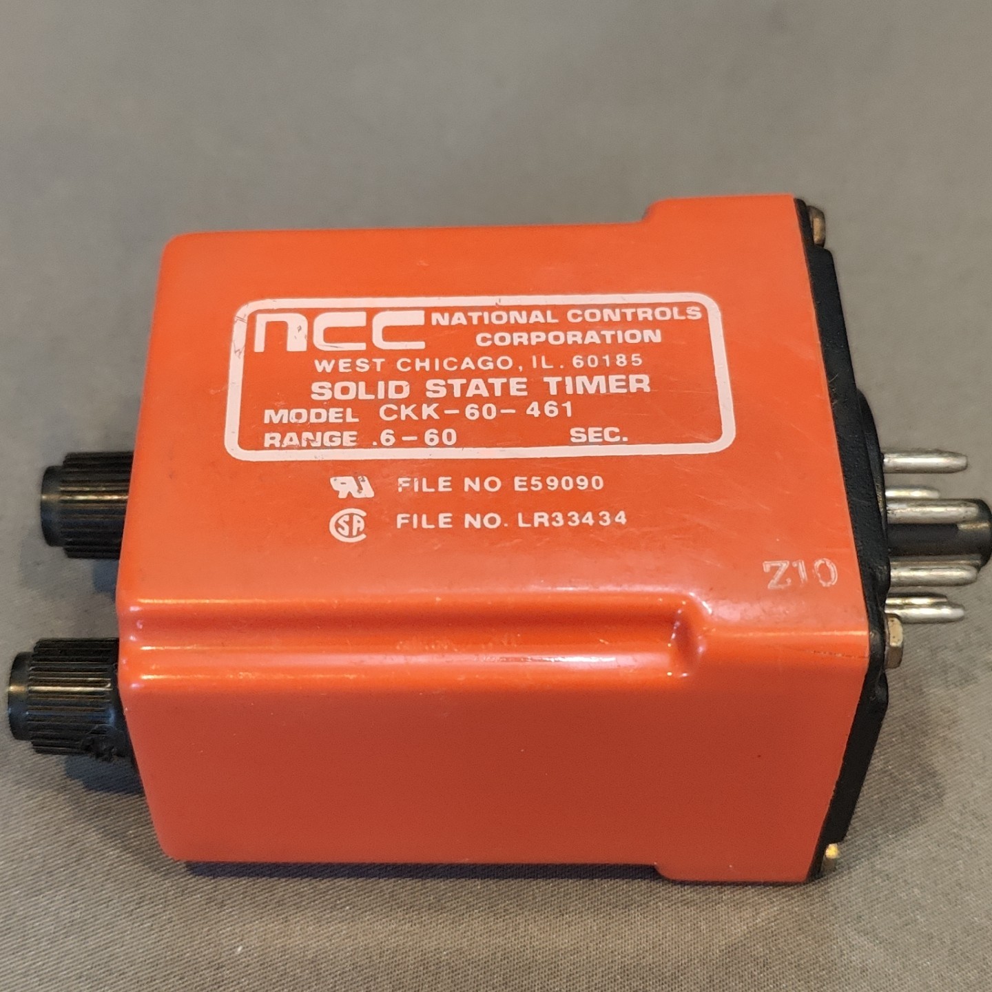 NCC CKK-60-461 Solid State Timer .6-60 Sec