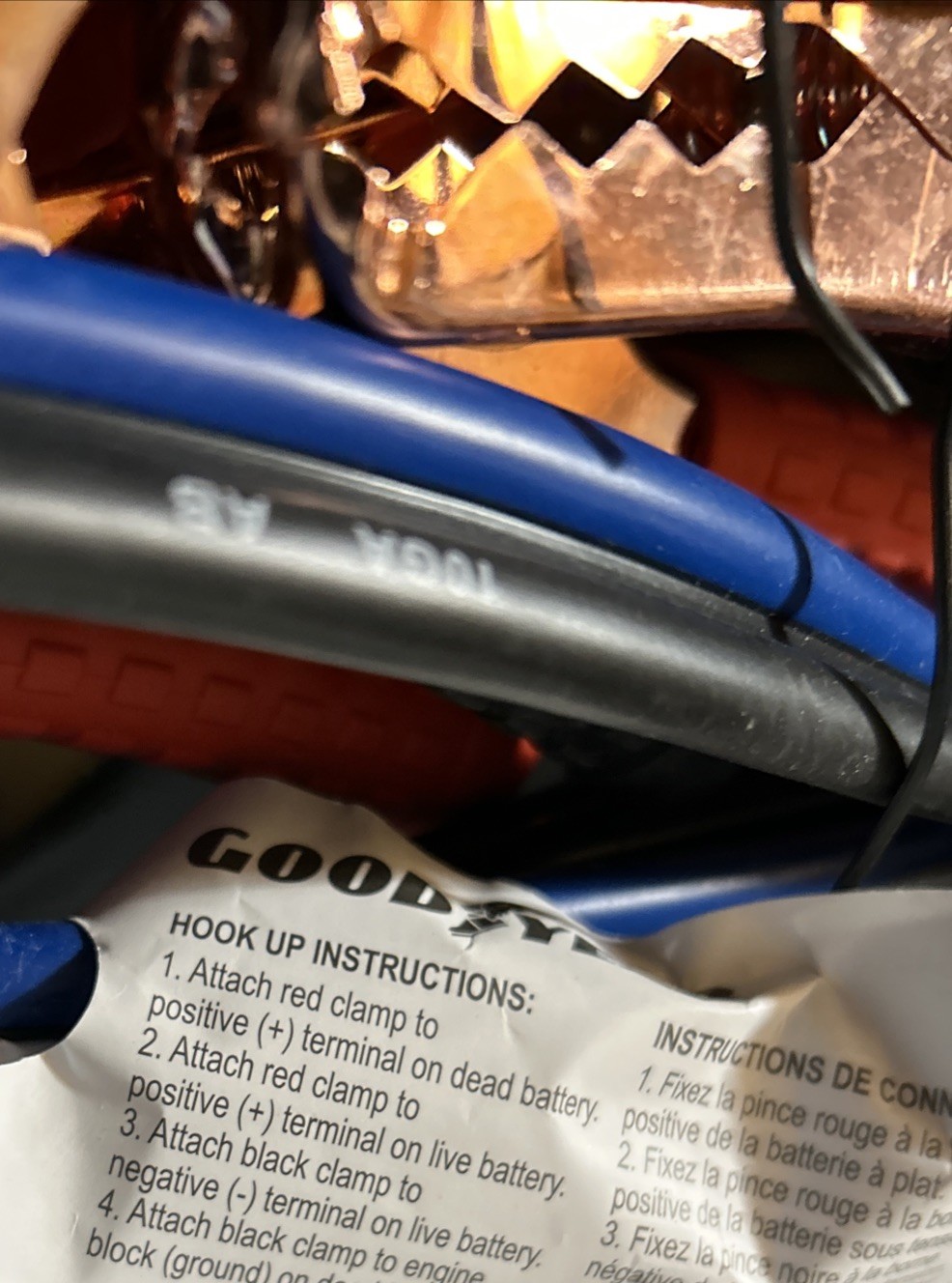 Good Year Booster Cables - 10Gauge -Suitable for Full Size Cars, SUVs