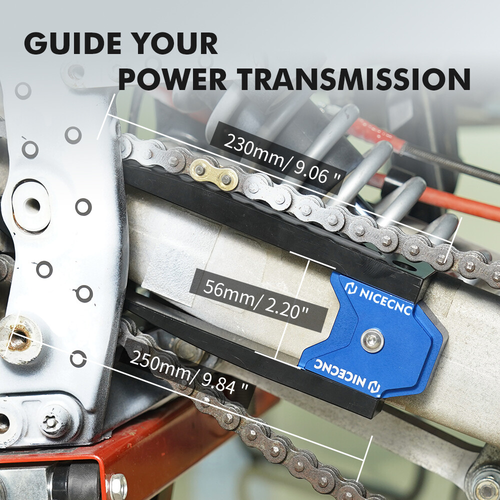 NICECNC Swingarm Seal Guard Chain Slide Rail Guide For Yamaha Raptor 700 700R