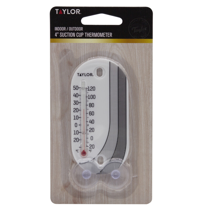 Taylor Stick-On WINDOW THERMOMETER Tube Plastic Indoor/Outdoor 4763