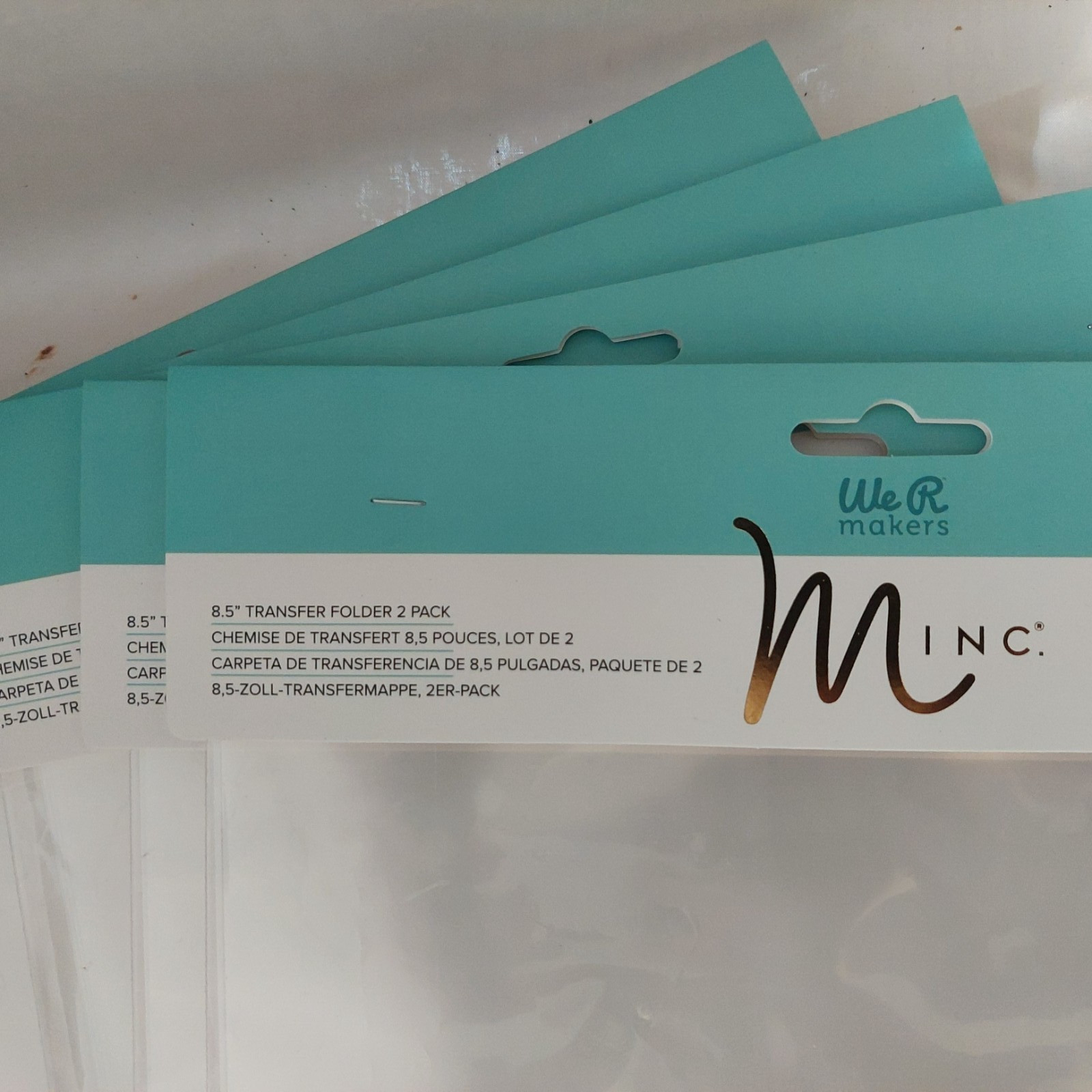 5 We R Memory Minc Transfer Folders 8.5 / 2 sheet total of 10 clear