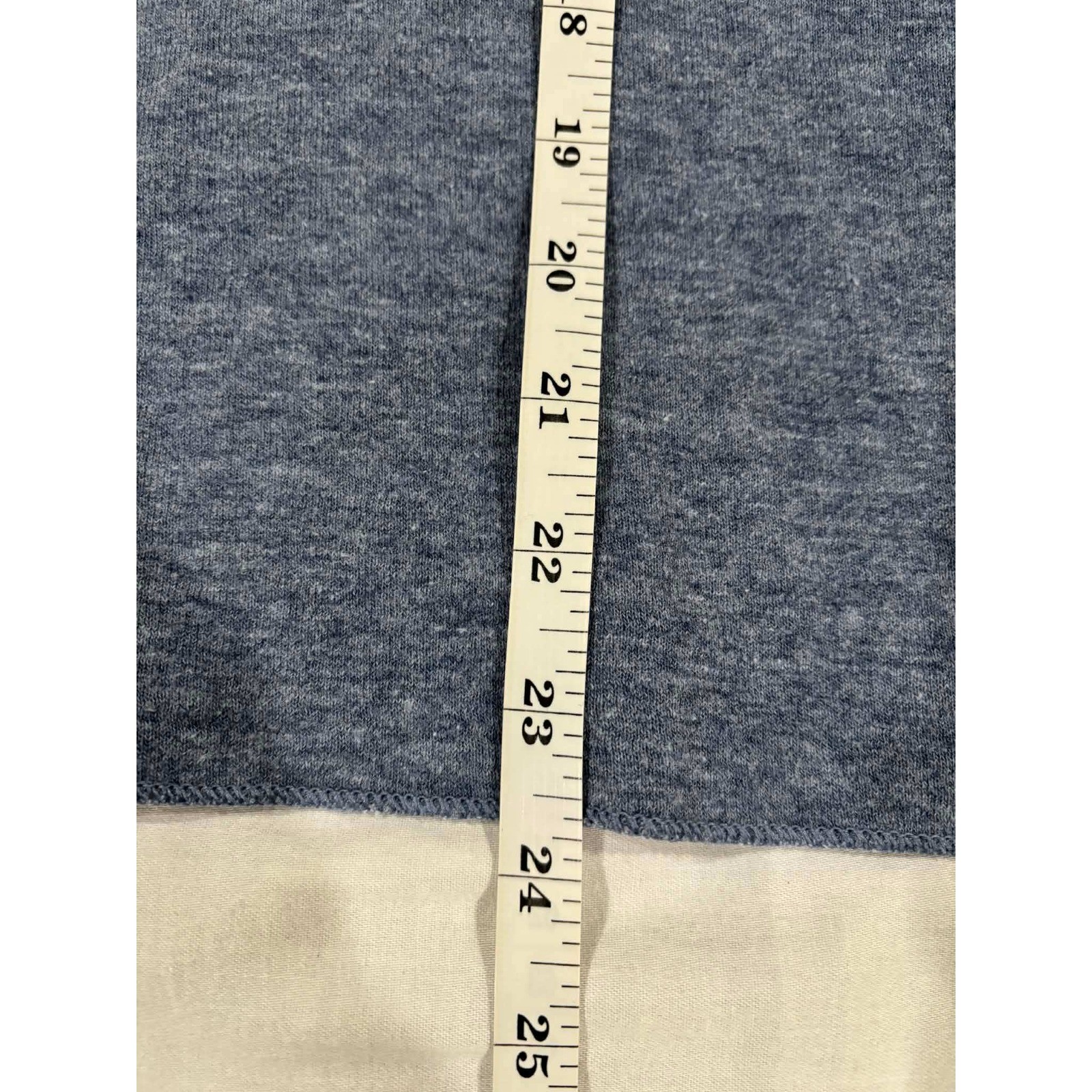 LL Bean Mens Traditional Fit Henley Long Sleeve Shirt Blue Medium Cotton Blend