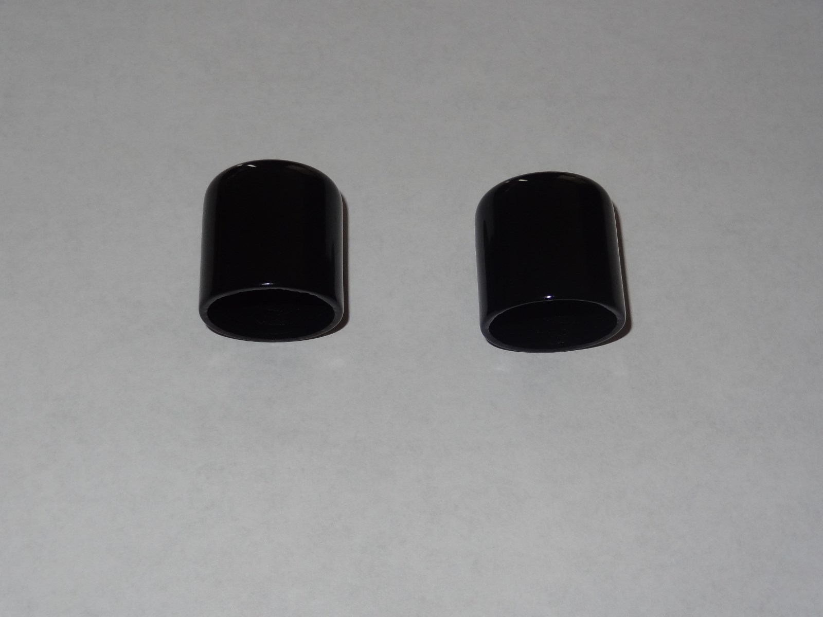 94-04 Ford Mustang Black Windshield Wiper Delete Caps (Set of Two)