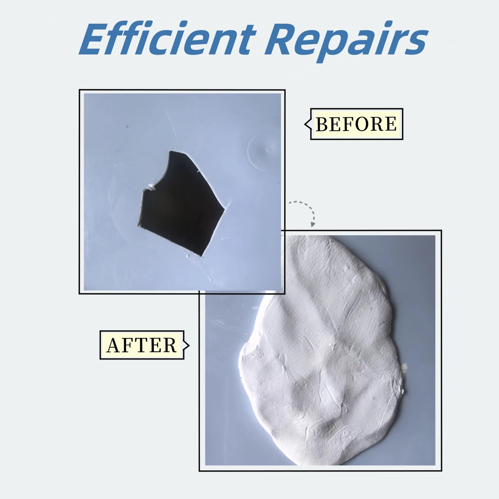 Epoxy Sculpt Clay, Putty 2 Part A & B Modeling Compound for Leaks White