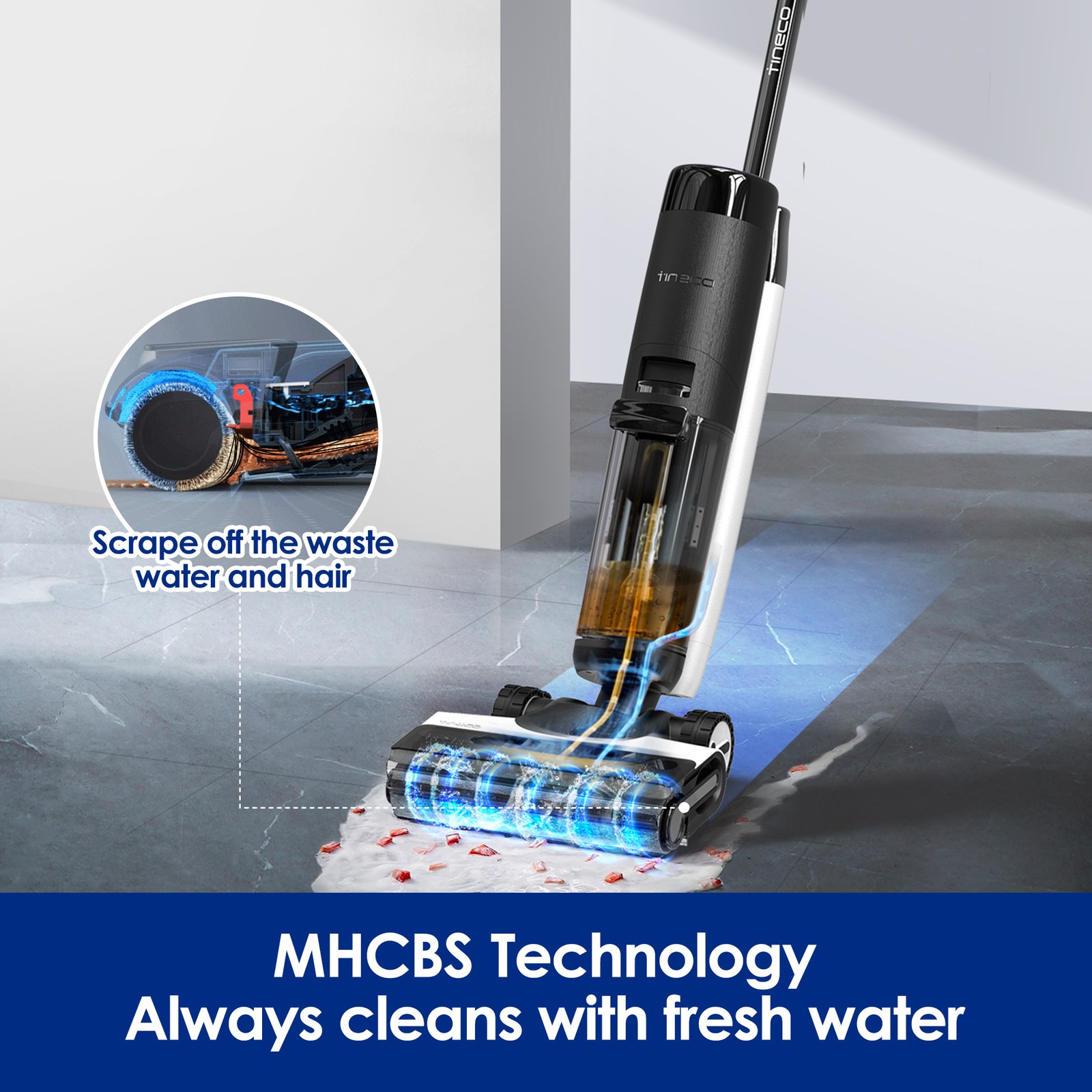 Tineco Floor ONE S7 PRO Smart Cordless Wet Dry Vacuum Cleaner and Mop
