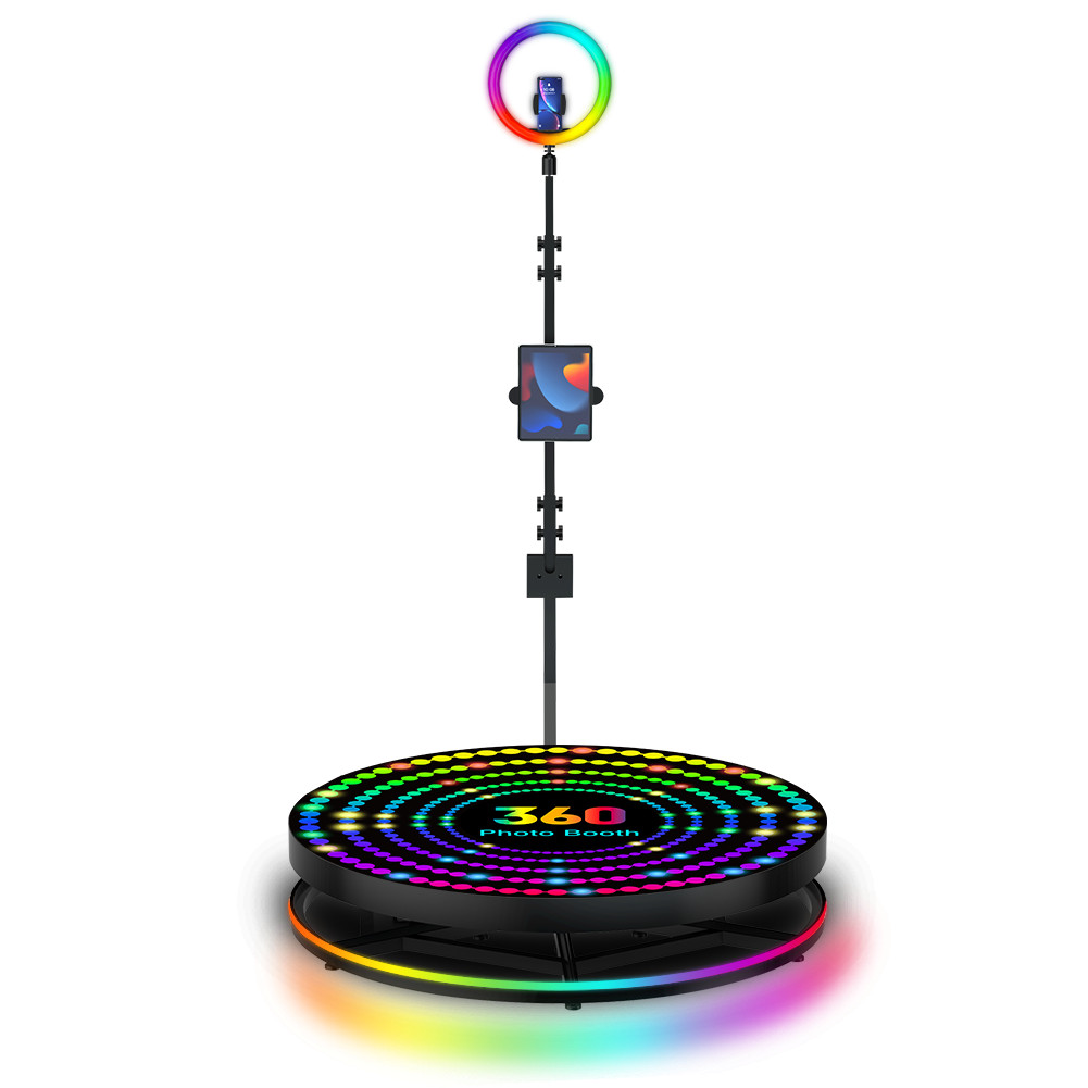 360 photo, video booth automatic, 60cm-68cm-80cm-100cm adjustable Rotating booth