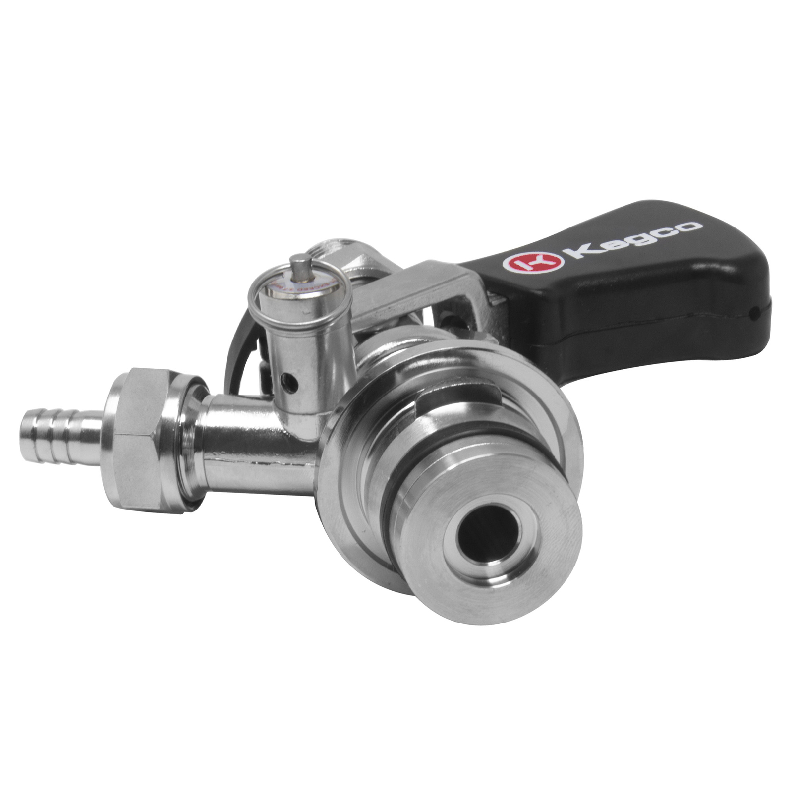 Kegco KT4103W-U - U System Keg Tap Coupler Black Lever Handle
