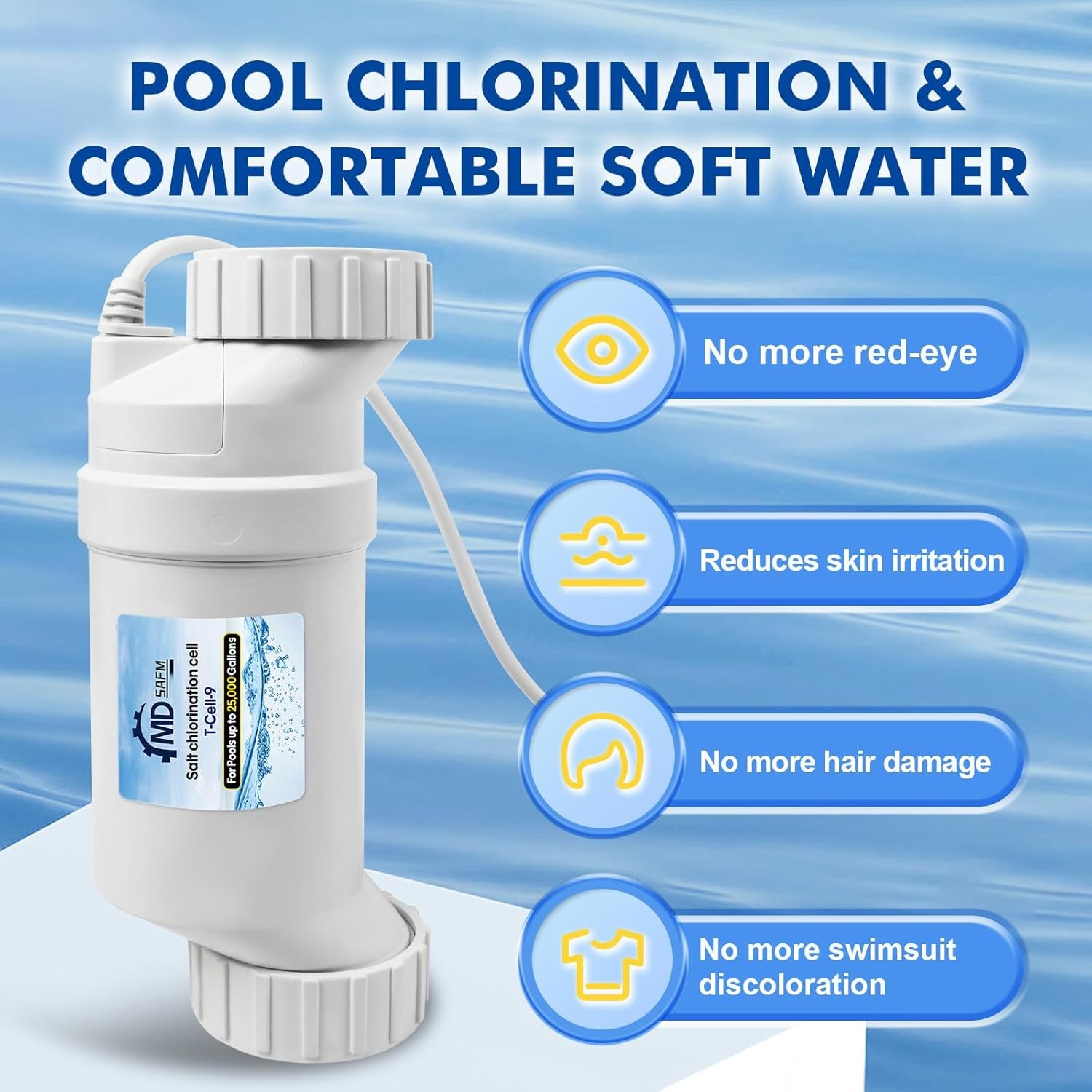 Saltwater Pool Chlorinator T-Cell-9 For Hayward Up to 25,000 Gallons BLT9H