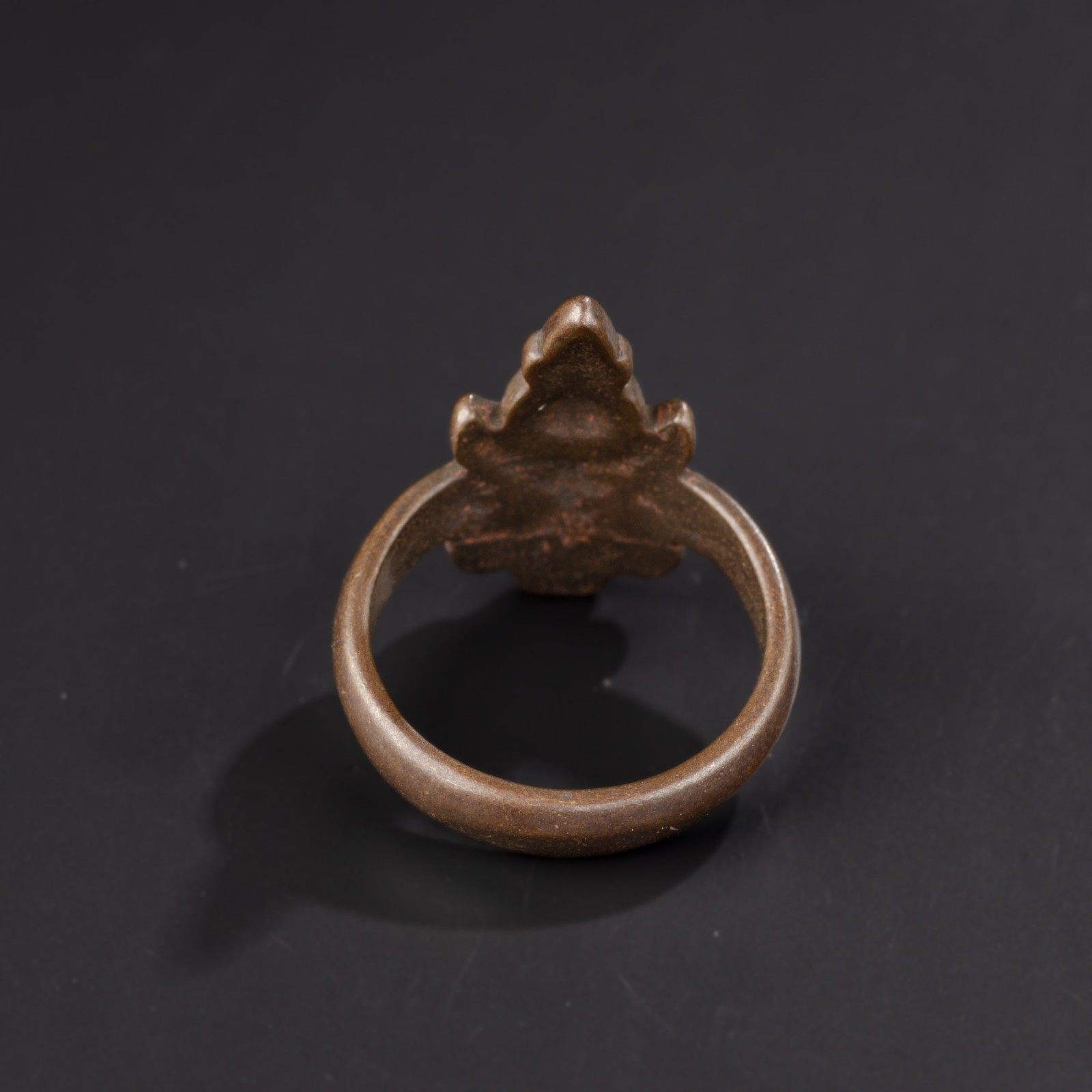 Tibetan Bronze Amulet Ring – Size 8