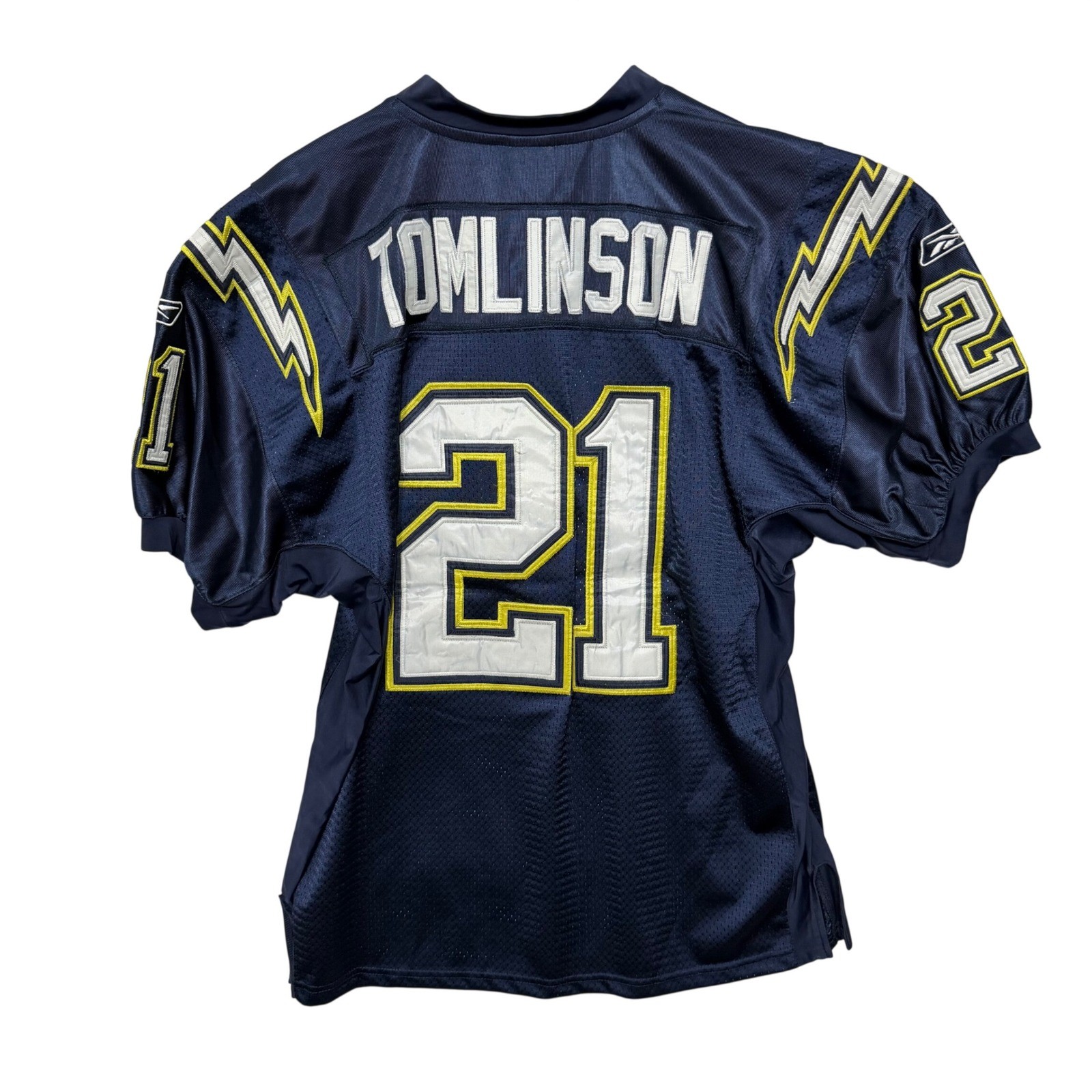 Reebok San Diego Chargers LaDainian Tomlinson 21 NFL Jersey Navy Blue Mens 48