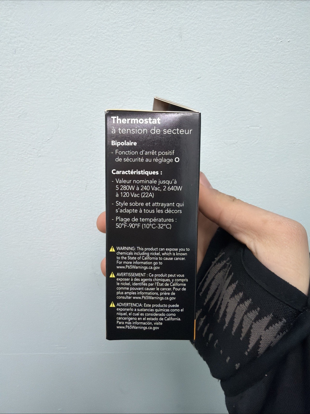 Cadet Double Pole 4-Wire Mechanical Wall Thermostat Electric Baseboard T522-W