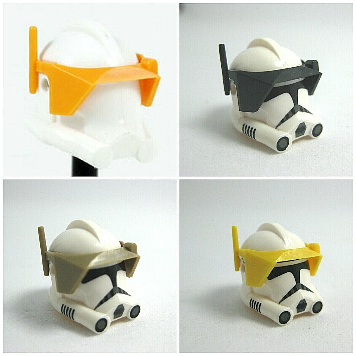 Clone Army Customs DETAIL VISOR for SW Minifigures -Pick Color! P2, RP2, OR