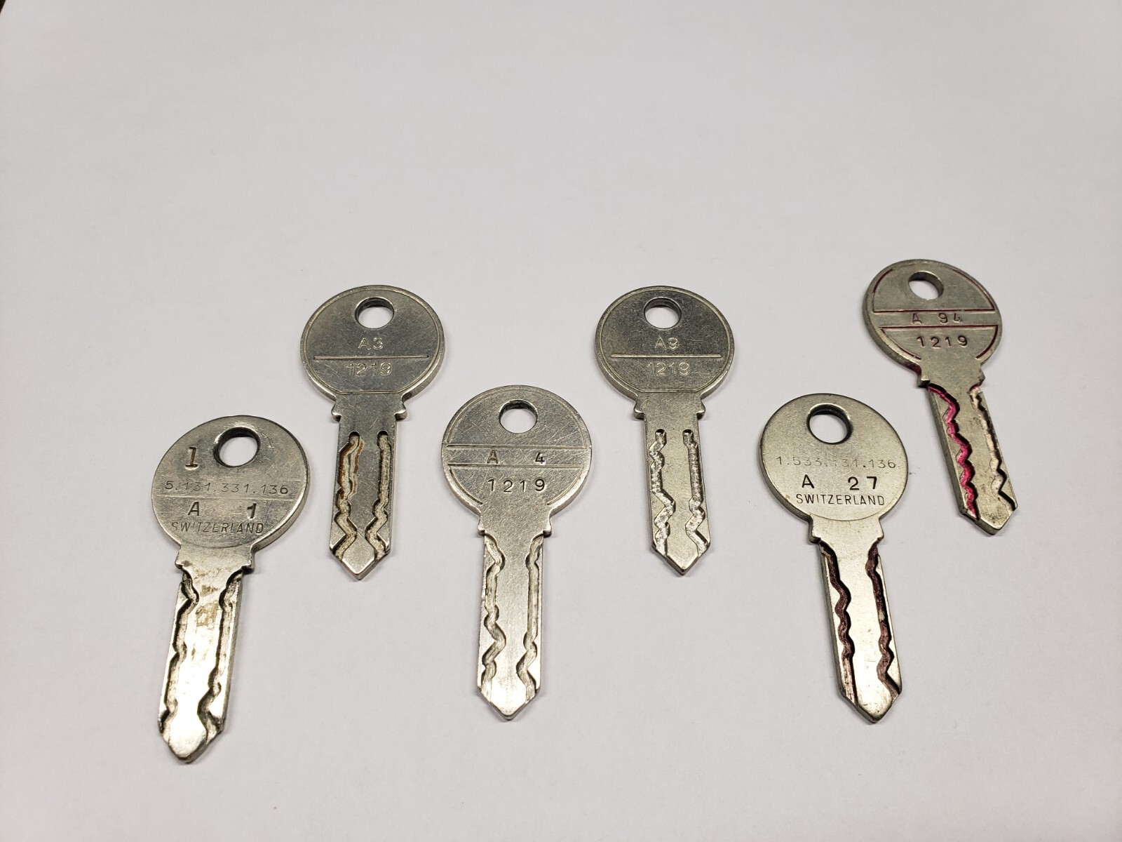 Stanley Vidmar 1219 A - Series Key # A 5 - A 130 / A5 - A130 *Discontinued Key