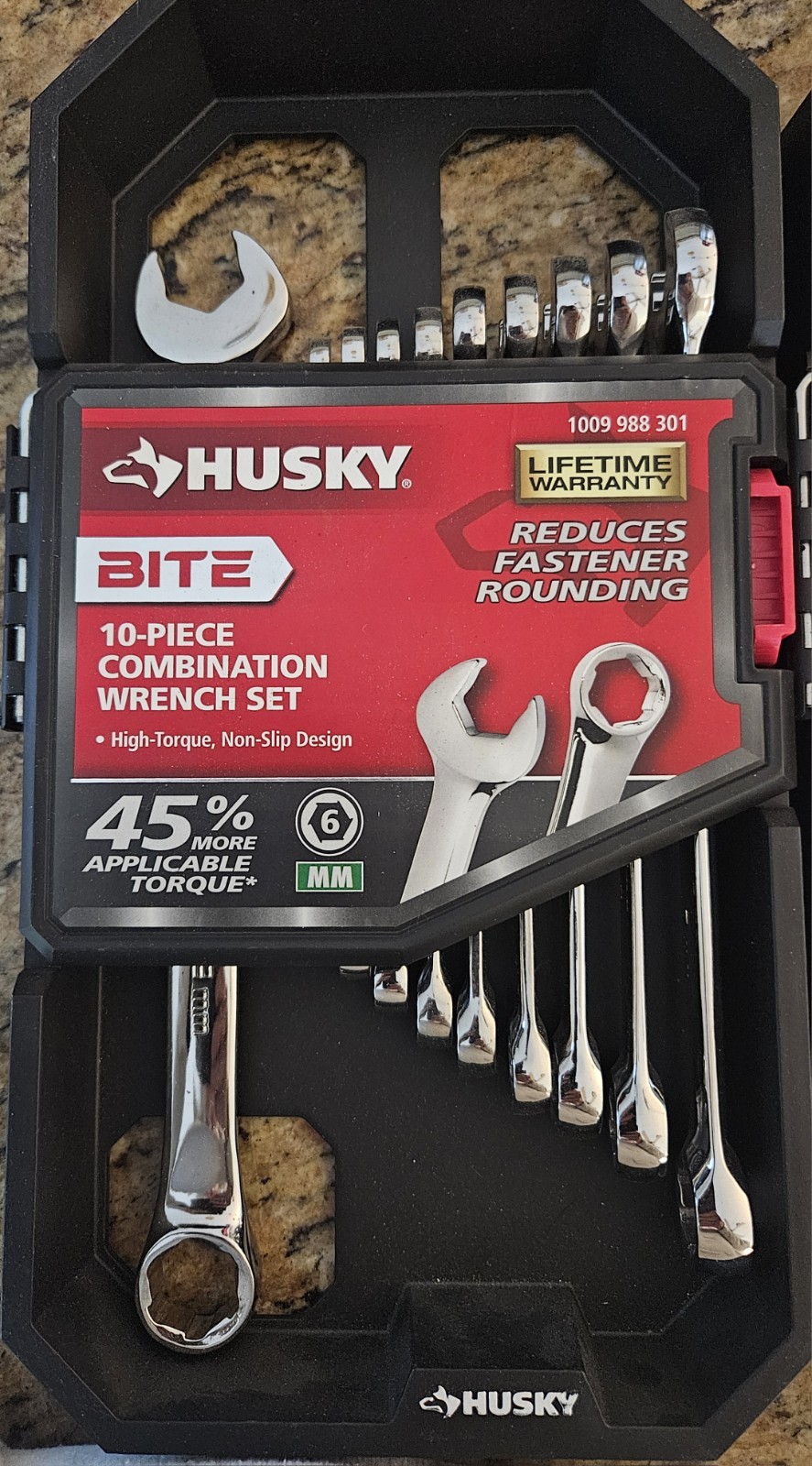 Husky BITE SAE & MM Combo Wrench Sets (2 SETS With 10-Pieces In Each Set, ) NEW