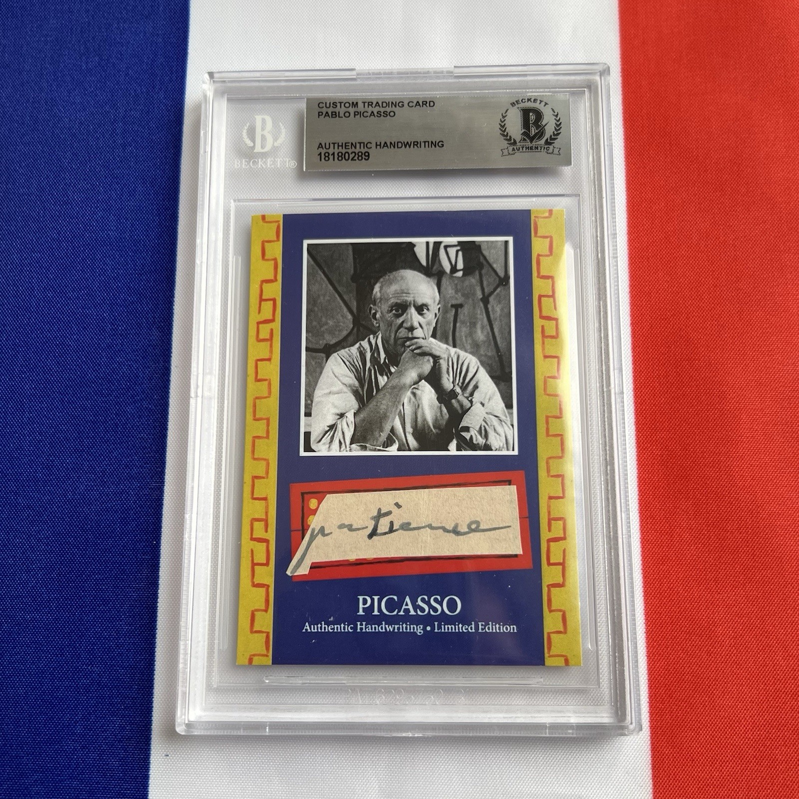 Pablo Picasso Handwritten Word Cut from a Autograph Letter Signed Beckett BAS