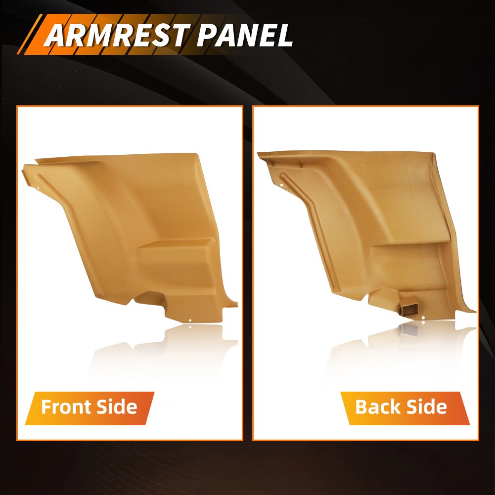 For 72-81 Camaro Firebird L&R Lower Plastic Rear Armrest Seat Side Panels Tan