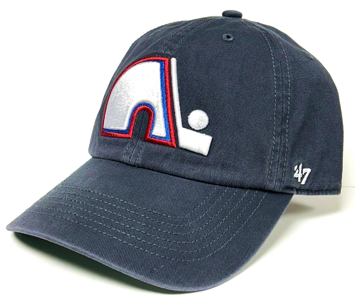 Quebec Nordiques NHL '47 Franchise Vintage Classic Navy Blue Hat Cap Mens Fitted