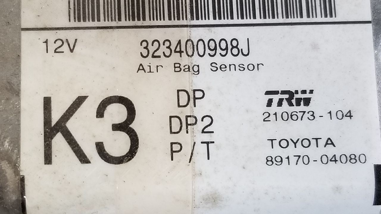 05 2005 TOYOTA TACOMA SRS RESTRAINT CONTROL MODULE 8917004080