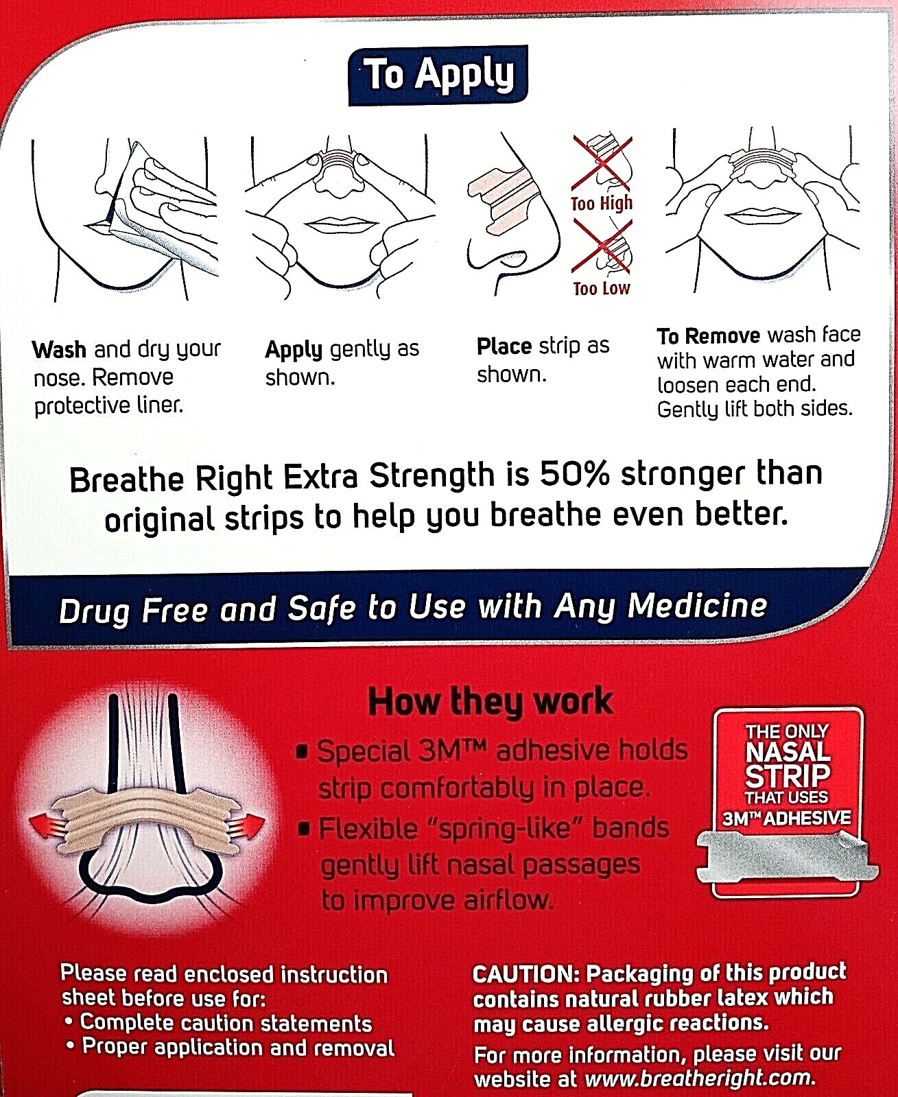 Breathe Right Extra Strength Tan Nasal Strips 72 TAN STRIPS PREMIUM PACK