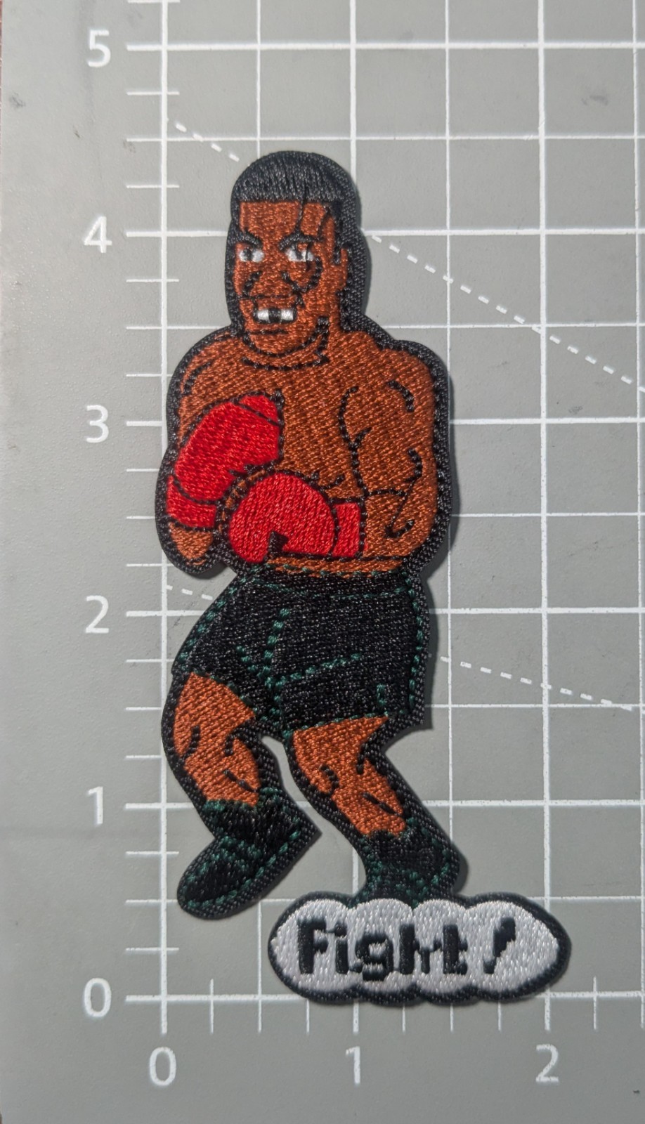 Mike Tyson Patch NES Punch Out Retro Gaming Boxing Embroidered Iron On 4.5x2.25