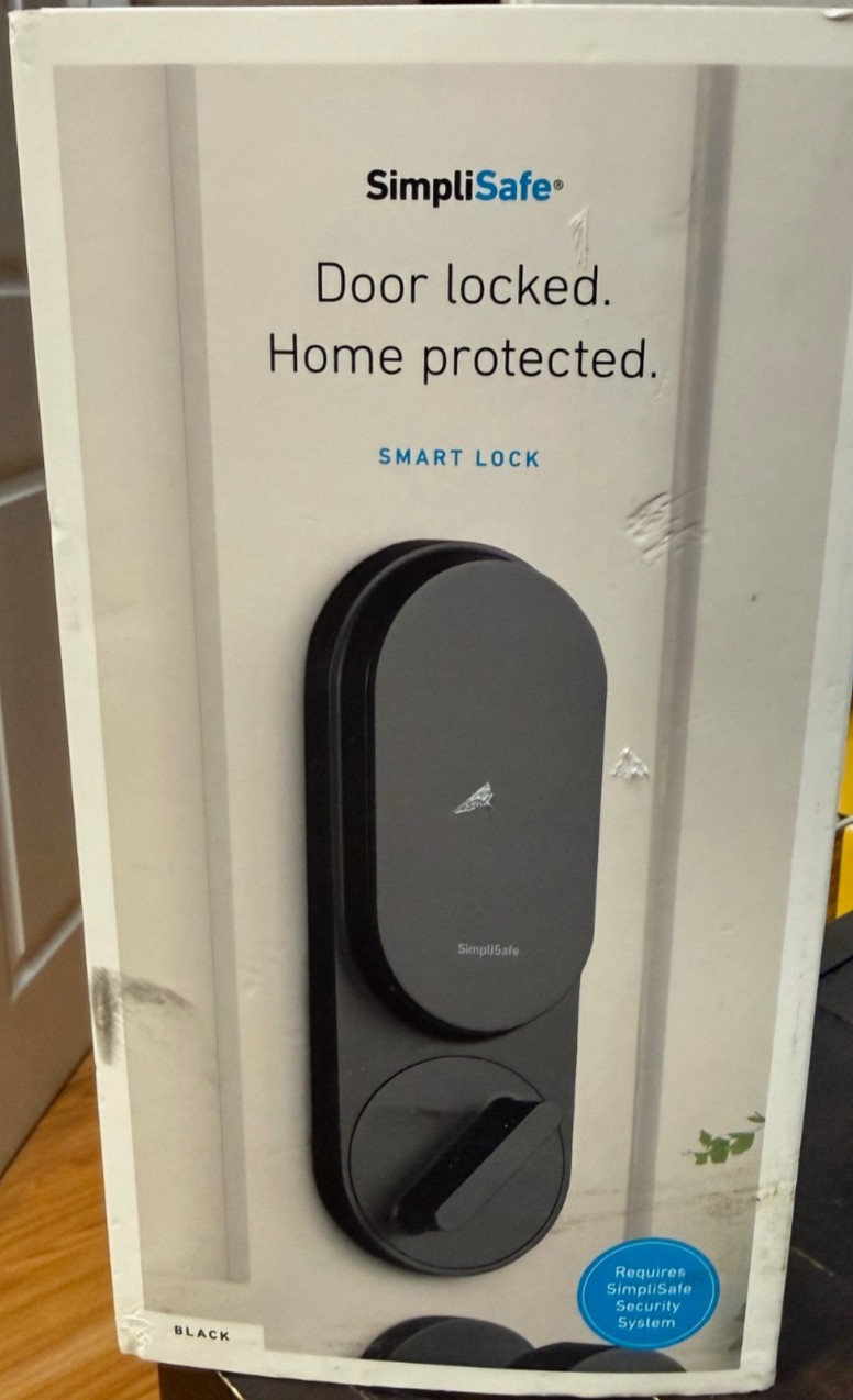 SimpliSafe SS3-LK-WW Smart Door Deadbolt Lock Black