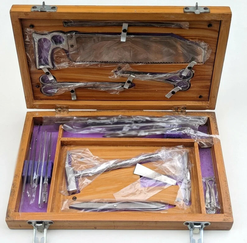 Post Mortem Kit, Vintage Style Medical, Embalming, Oddities, Curiosities