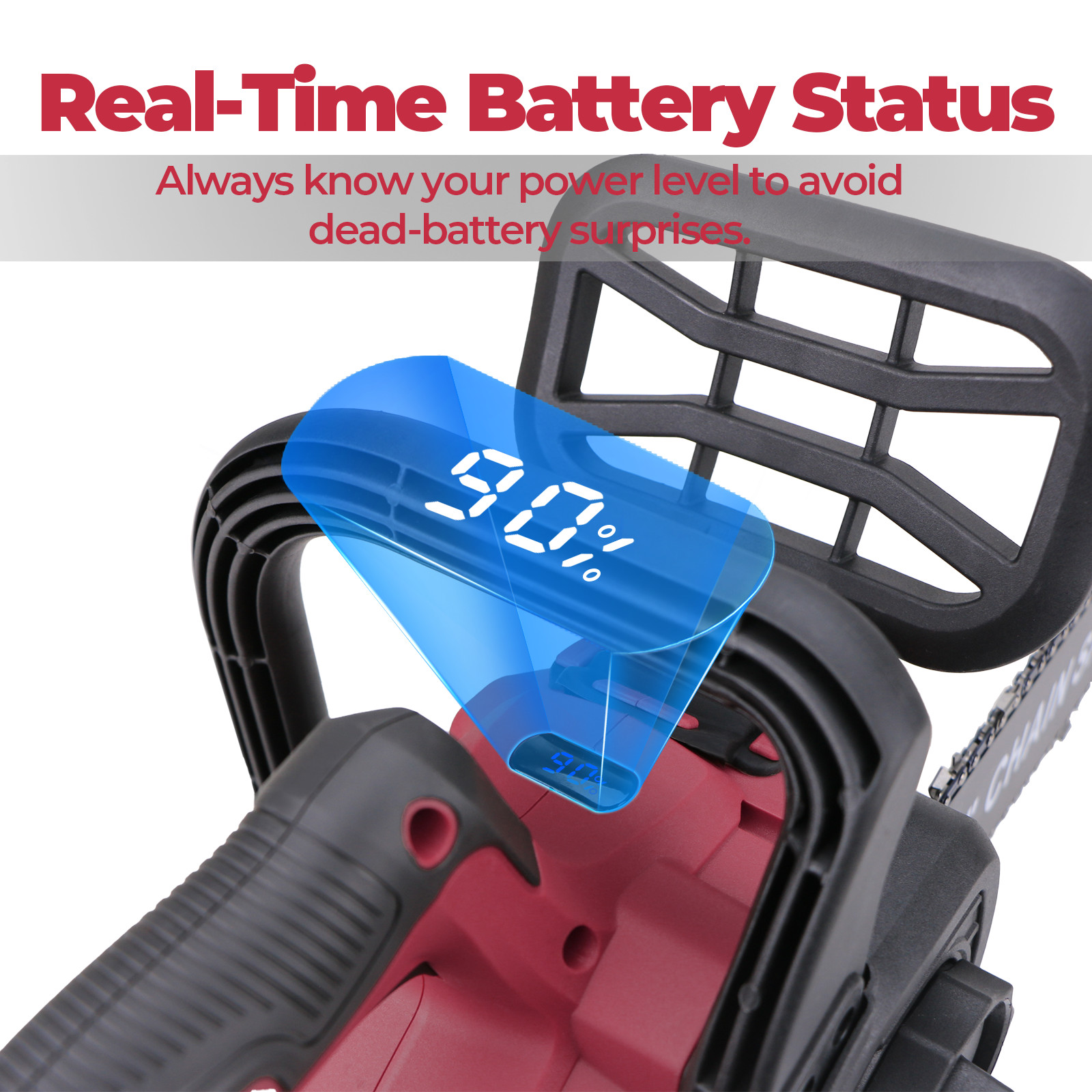 Compatible Milwaukee M18 Fuel 18V Battery Brushless 12 in Cordless Chainsaw