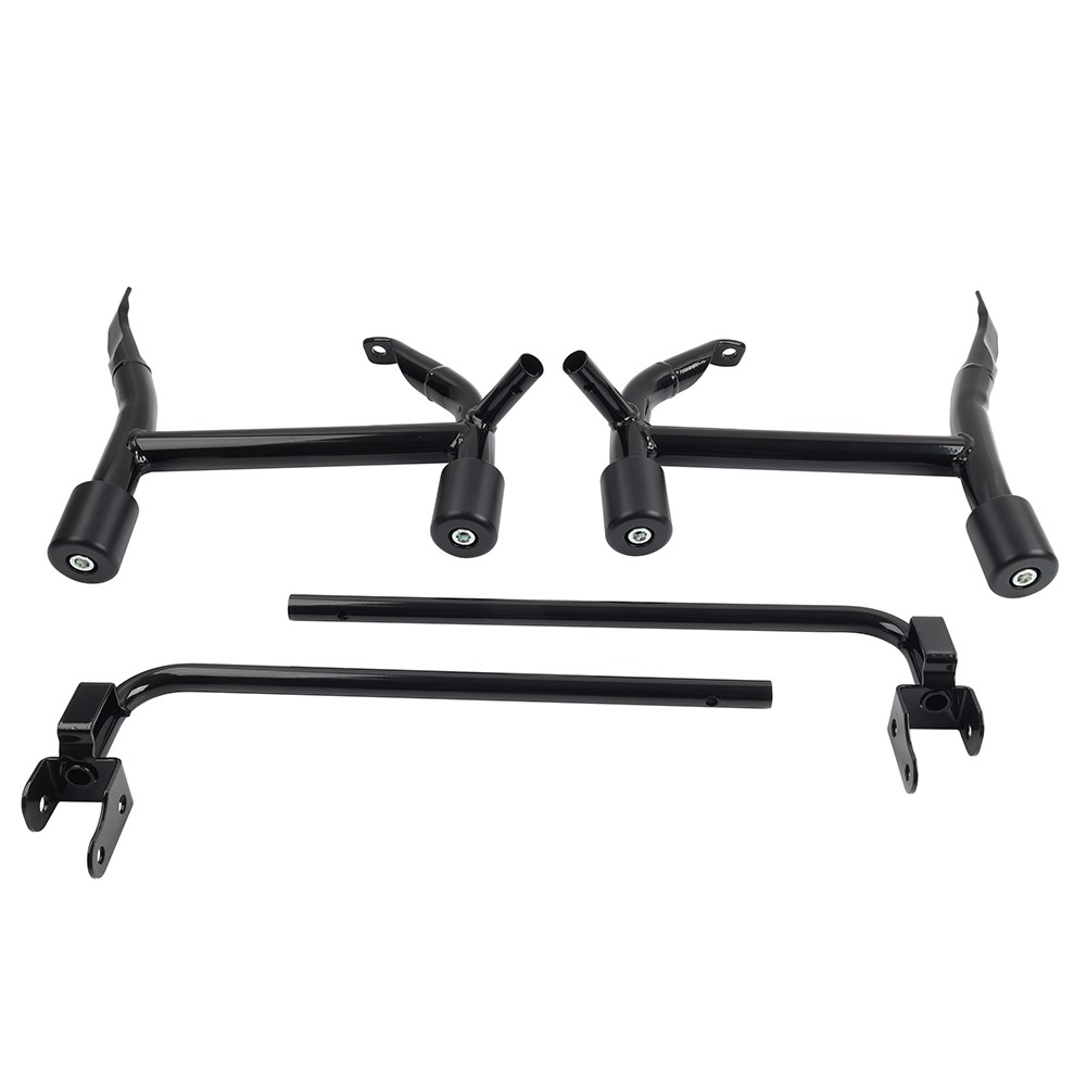 Rear Saddle Bag Guards Crash Bar For Harley Touring Street Glide Road King 09-25