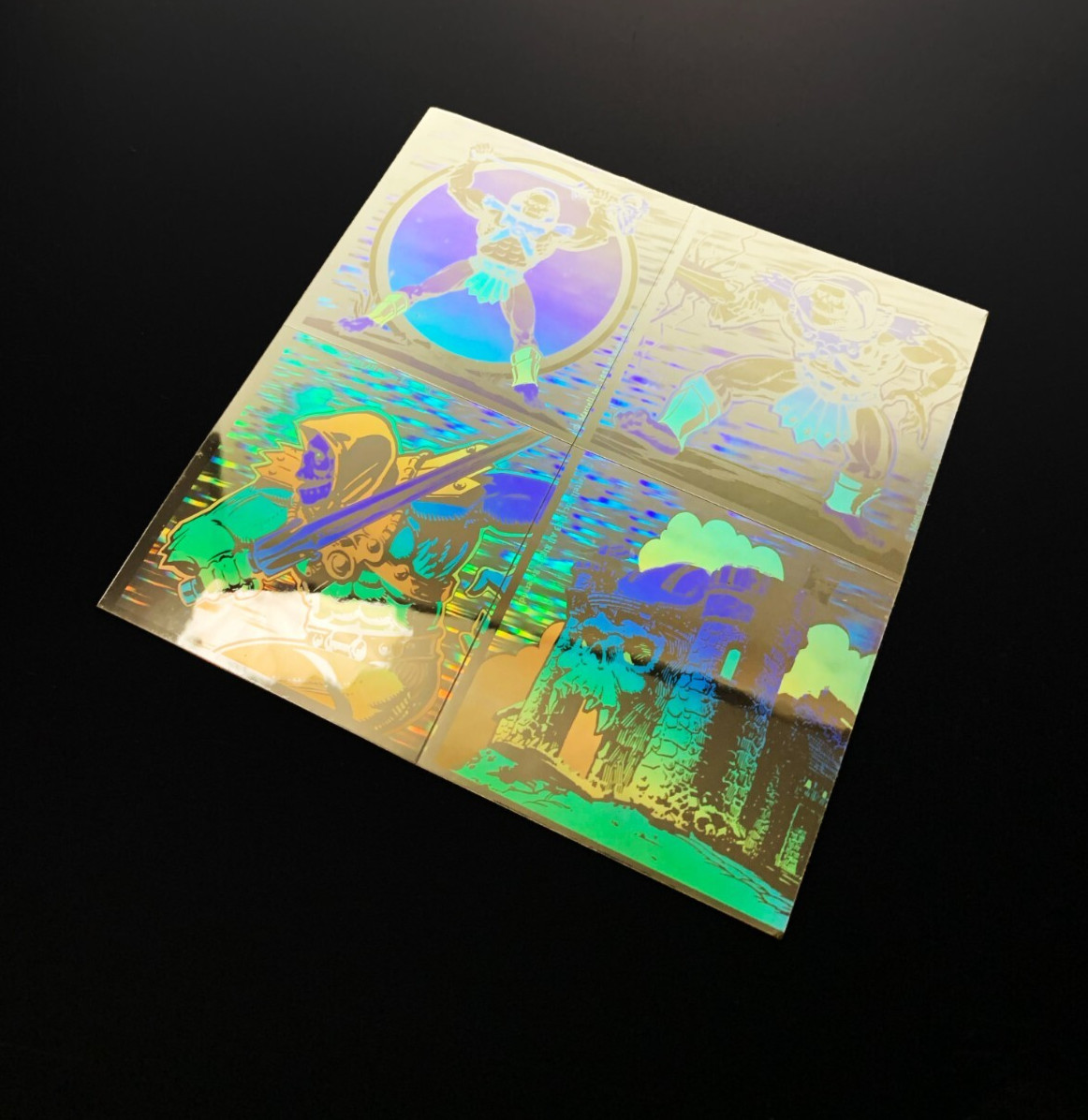 RARE VINTAGE HE MAN HE-MAN DC COMICS hologram holographic sticker decal 1983