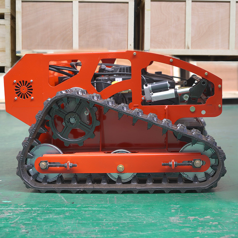 Robot lawn mower sale！Automatic remote control lawn mower Adjustable height 9HP