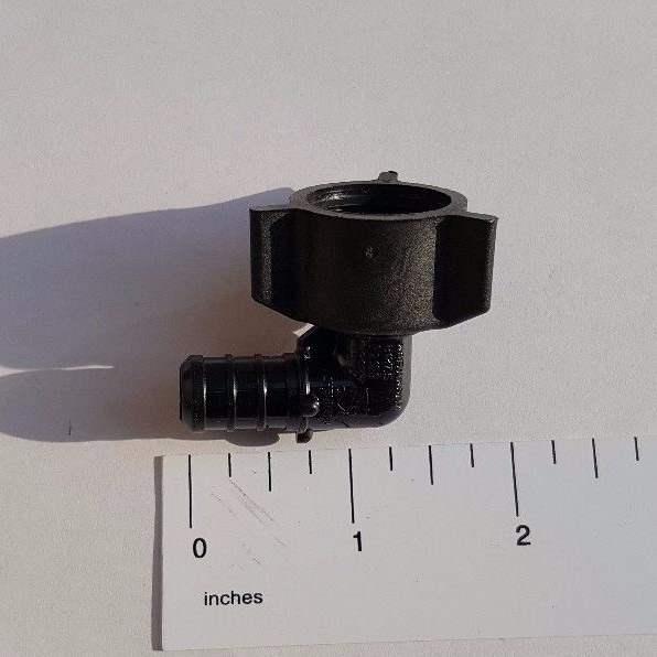 1) 1/2" PEX X 1/2 FEMALE NPT SWIVEL ELBOWS POLY ALLOY LEAD FREE CRIMP FITTINGS