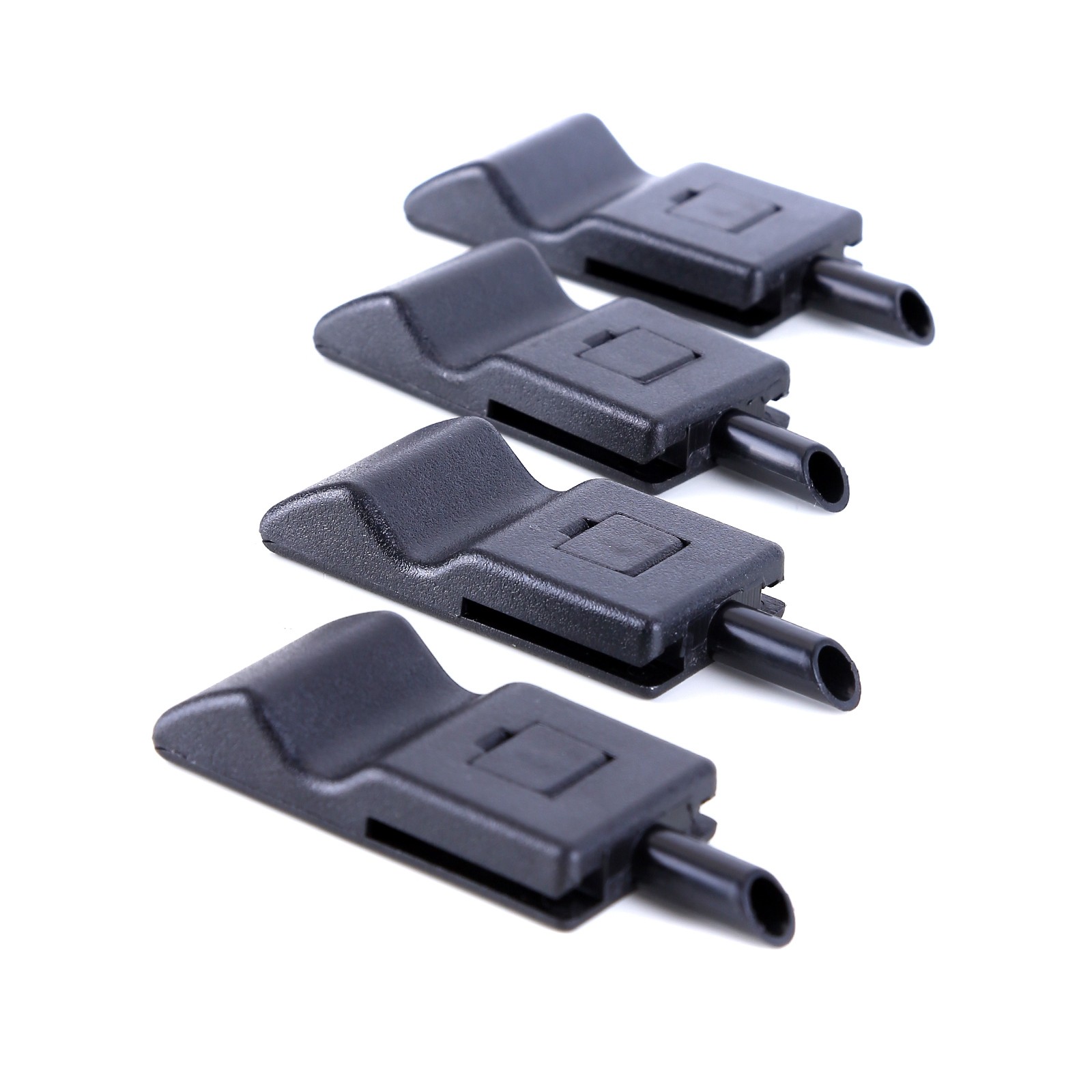 4PCS Door Lock Knobs Front/Rear Ebony For Chevy/GMC Silverado/Sierra 2007-2013