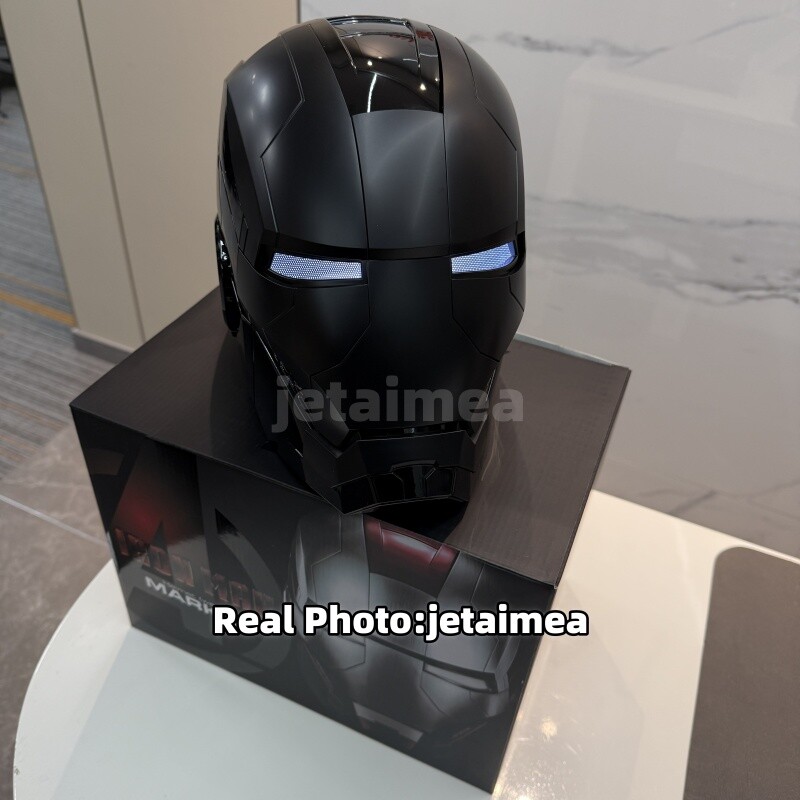 AUTOKING Iron Man All Balck Cool MK5 Mask 1:1 Helmet Wearable Voice-control Auto