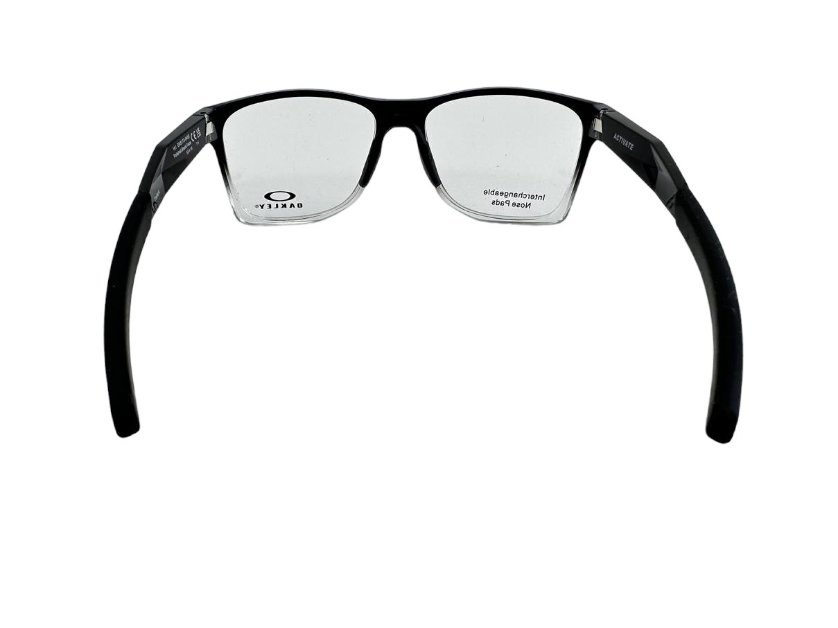 Oakley NEW Activate Polished Black Fade $205 Fashion Frames 55-16-141 Eyeglasses