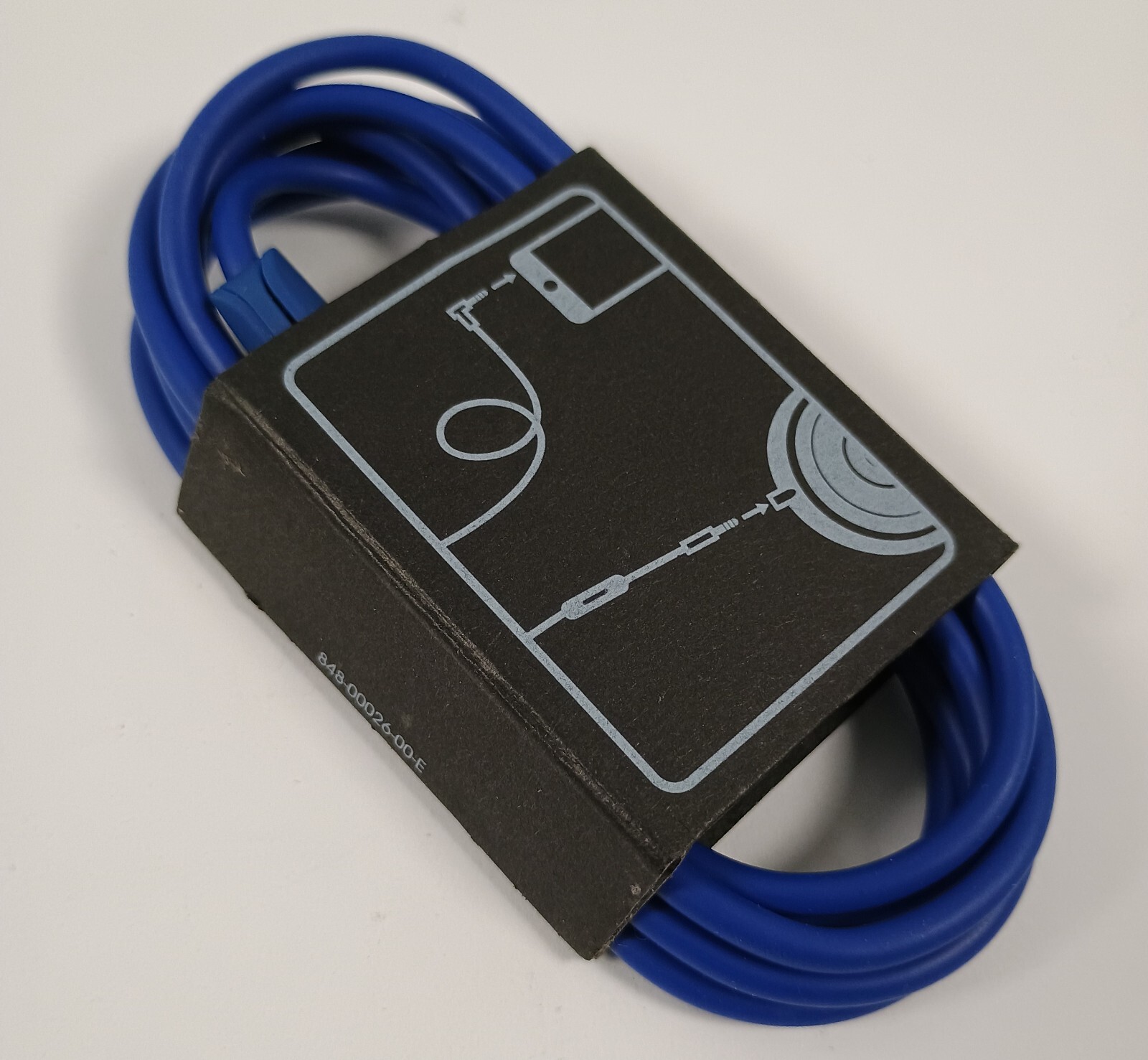 *NEW *Beats by Dre Audio AUX 3.5mm BLUE Cable*848-00026-00-E *OEM *Free Shipping