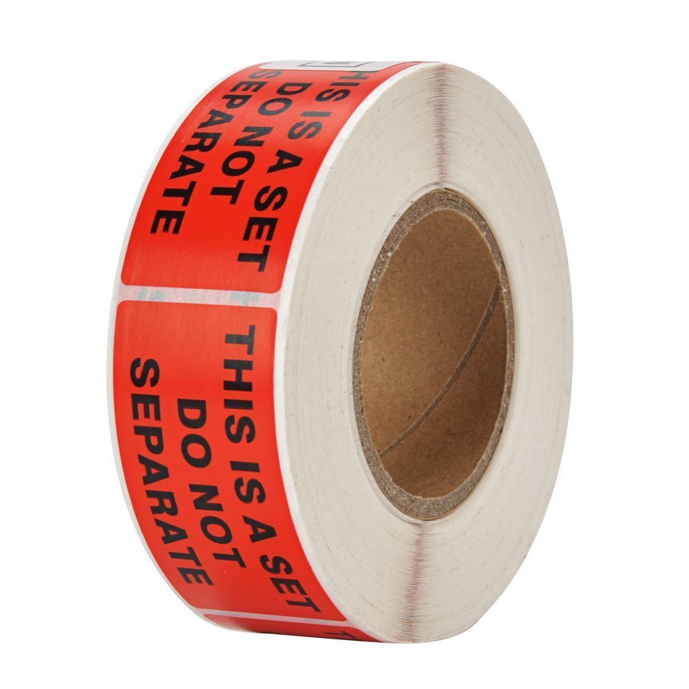 1" x 2" THIS IS A SET DO NOT SEPARATE Shipping Label Warning Sticker 2-160 Rolls