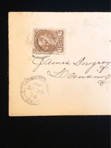CANADA ON ST. CATHERINE COVER 6¢ SMALL QUEEN TO LANSINGBURGH NY