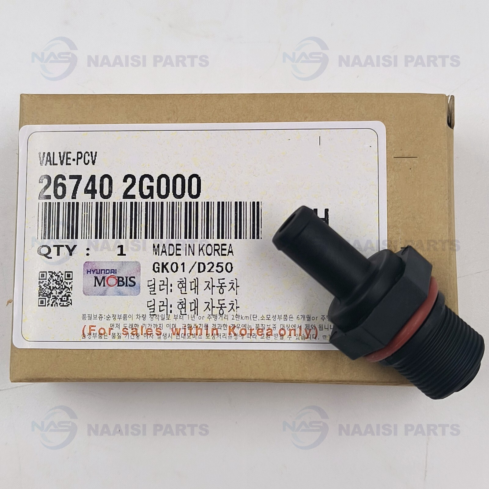 OEM 26740-2G000 VALVE-PCV267402G000 for select HYUNDAI KIA Models