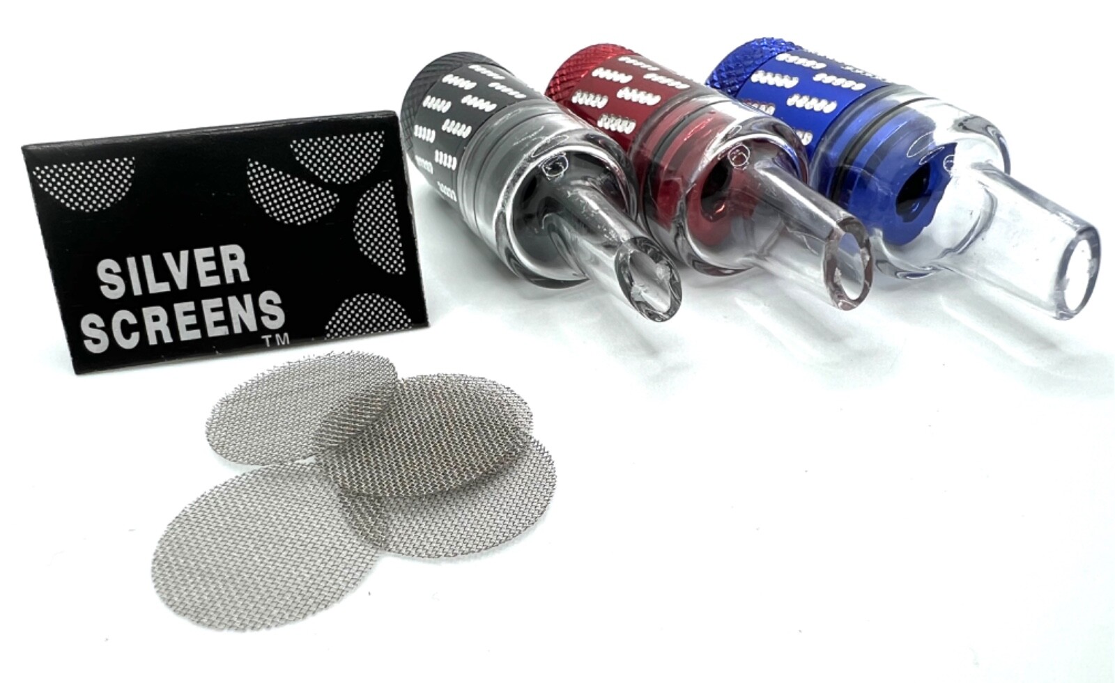 3 Sneak a Toke Metal Bullet Smoking Pipes Tobacco One Hitter Pipe. W/ SCREENS