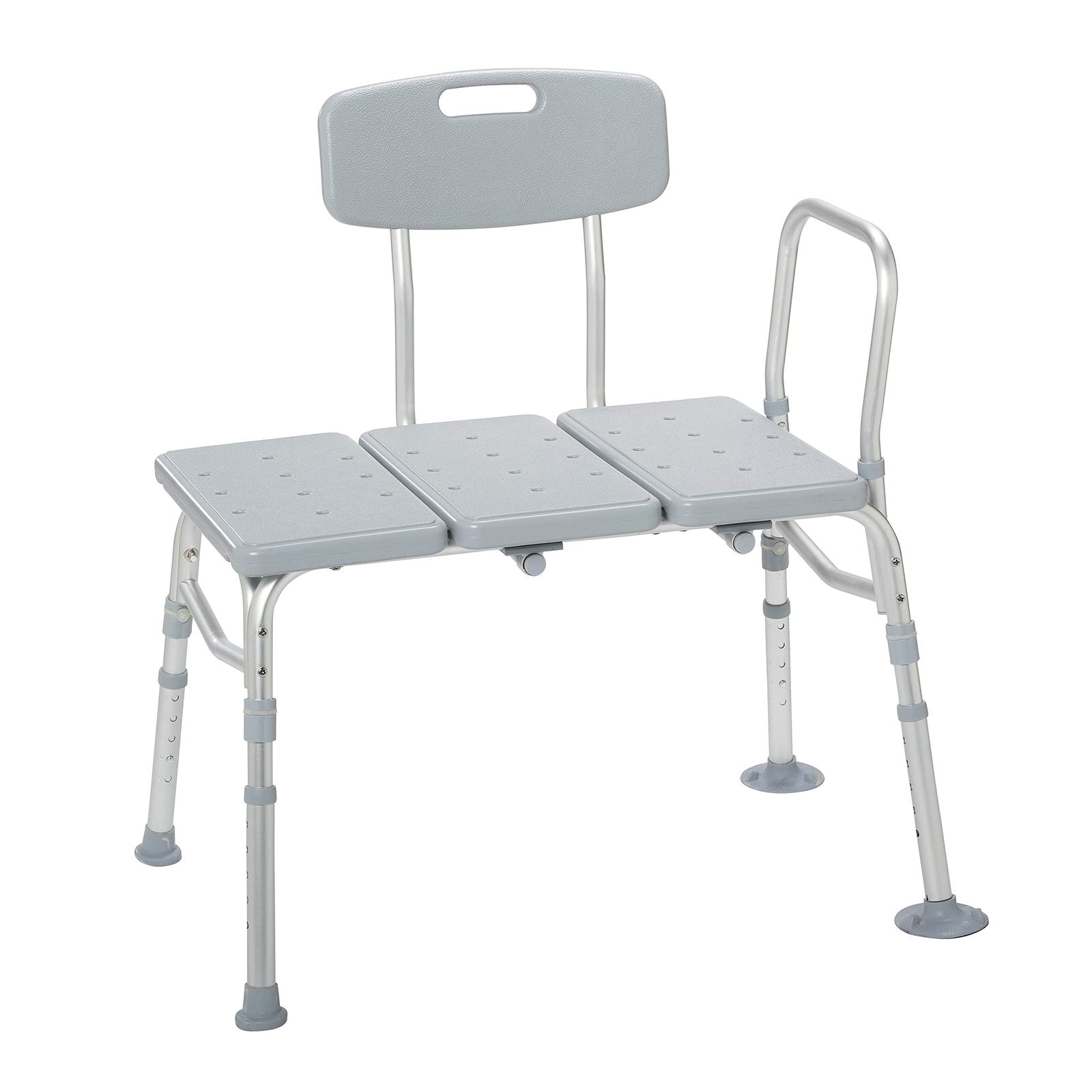 Drive Medical 12011KD-1 Tub Transfer Bench For Bathtub Height Adjustable Shower