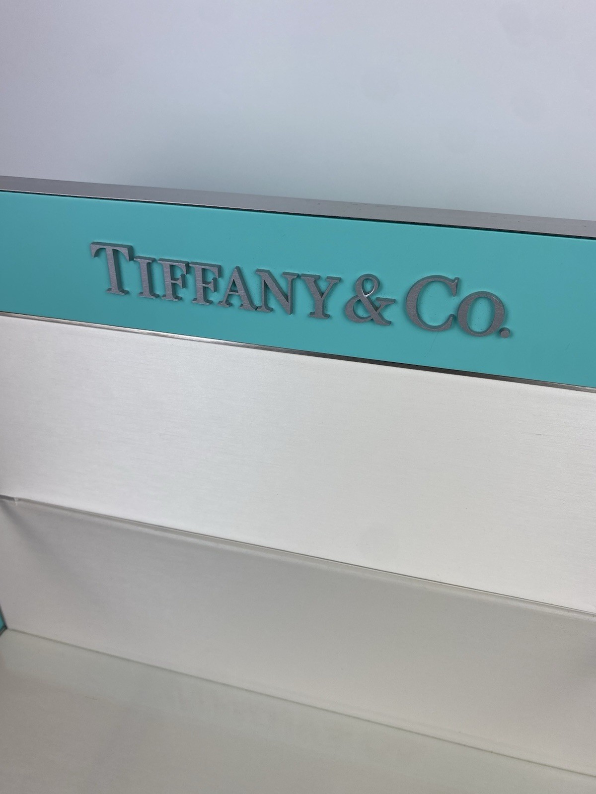 TIFFANY & CO COUNTER DISPLAY SHELF UNIT AUTHORIZED DEALER MADE IN ITALY