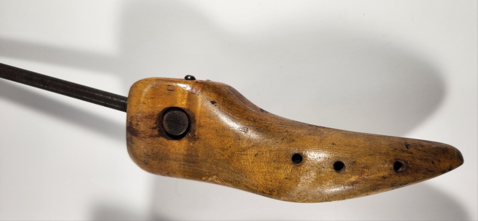 LOT OF 2 VINTAGE STAMPED MCC SHOE TREES NO. 3 SPLIT TOE