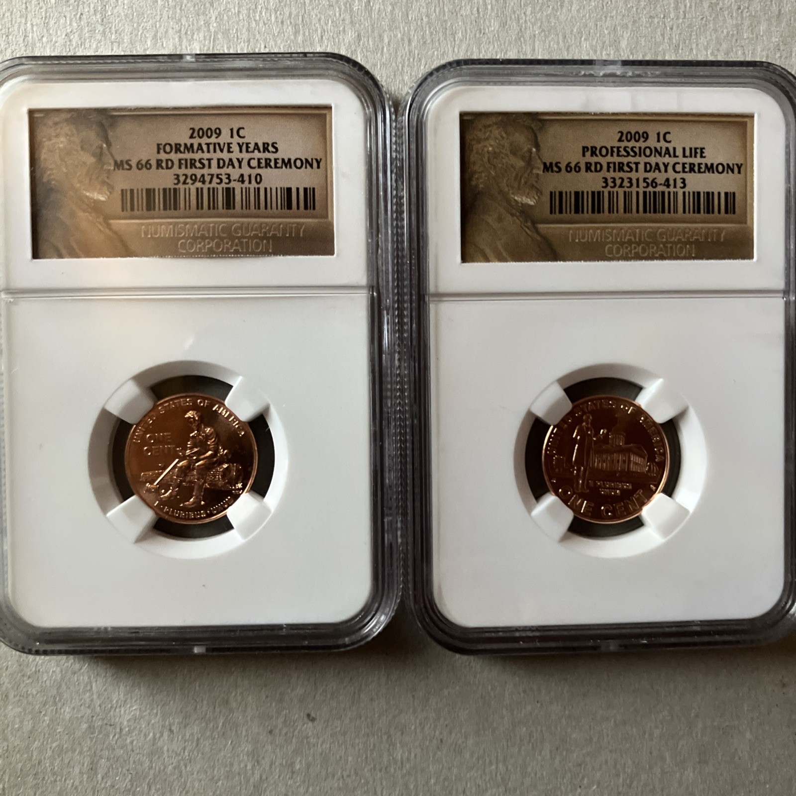 Formative Years And Professional Life First Day Ceremony In MS66 Red