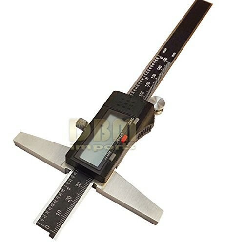0-6" 150MM CALIPER DIGITAL ELECTRONIC DEPTH GAGE GAUGE DOUBLE HOOK