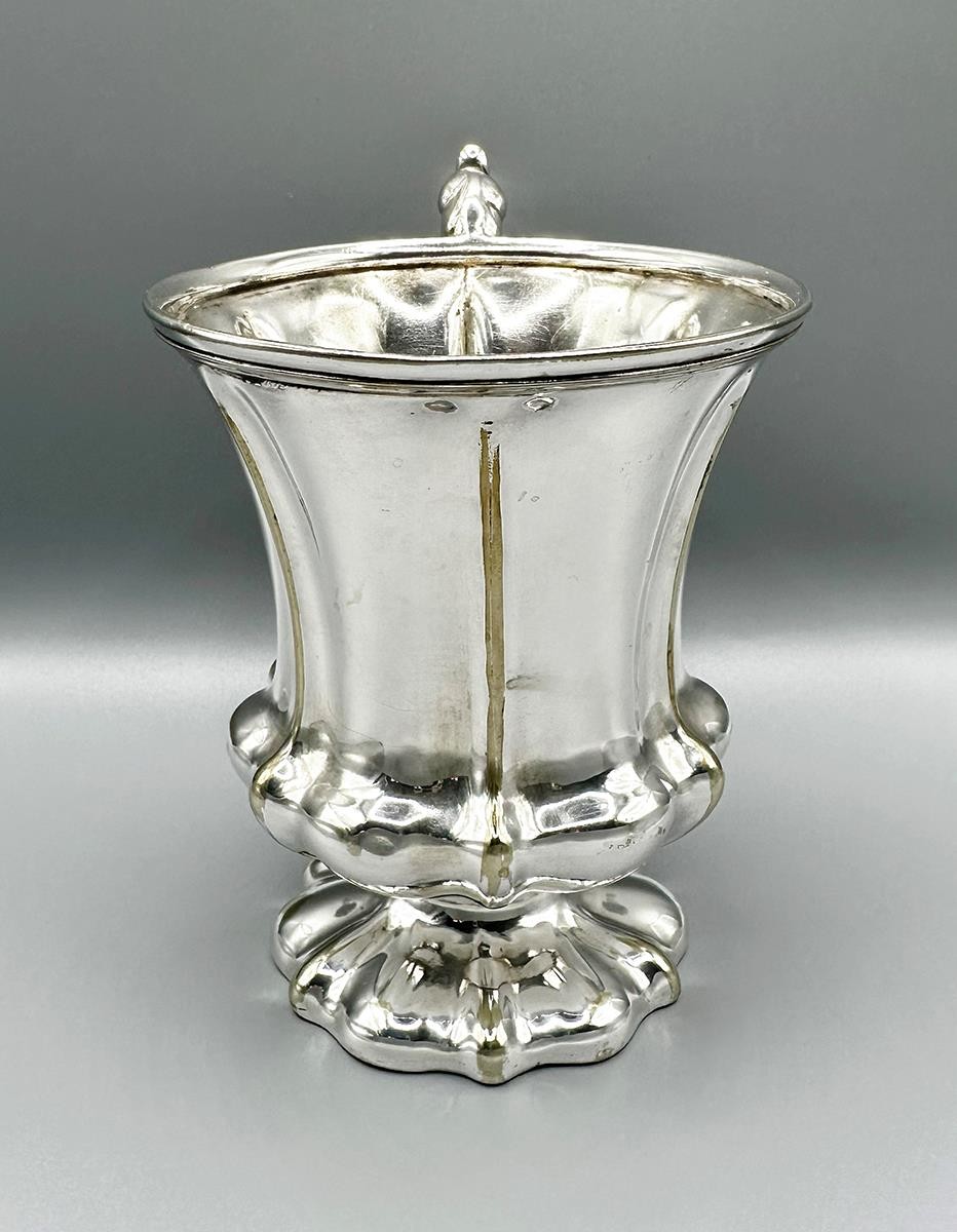 VICTORIAN CHRISTENING MUG SILVER PLATE ELKINGTON, MASON & CO 1854