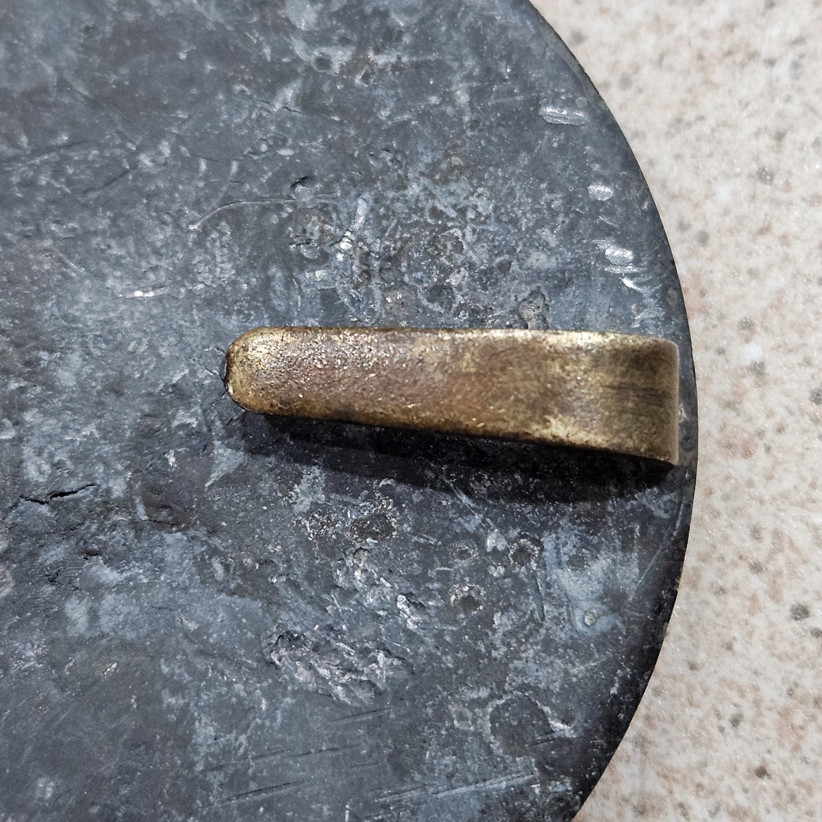 Vintage Civil War Era America Eagle Union 3 Prong Lead Filled Brass Belt Plate