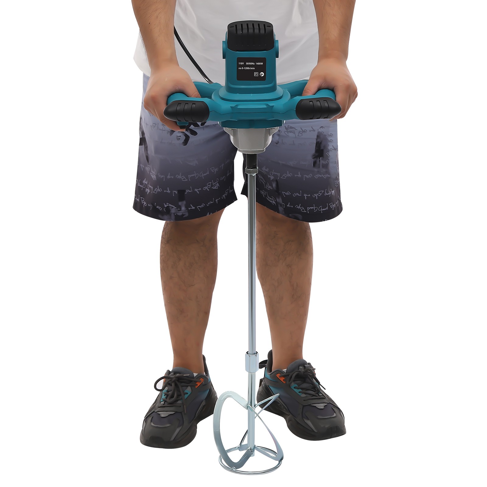 6 Speed Handheld Electric Concrete Plaster Grout Paint Mortar Mixer Machine