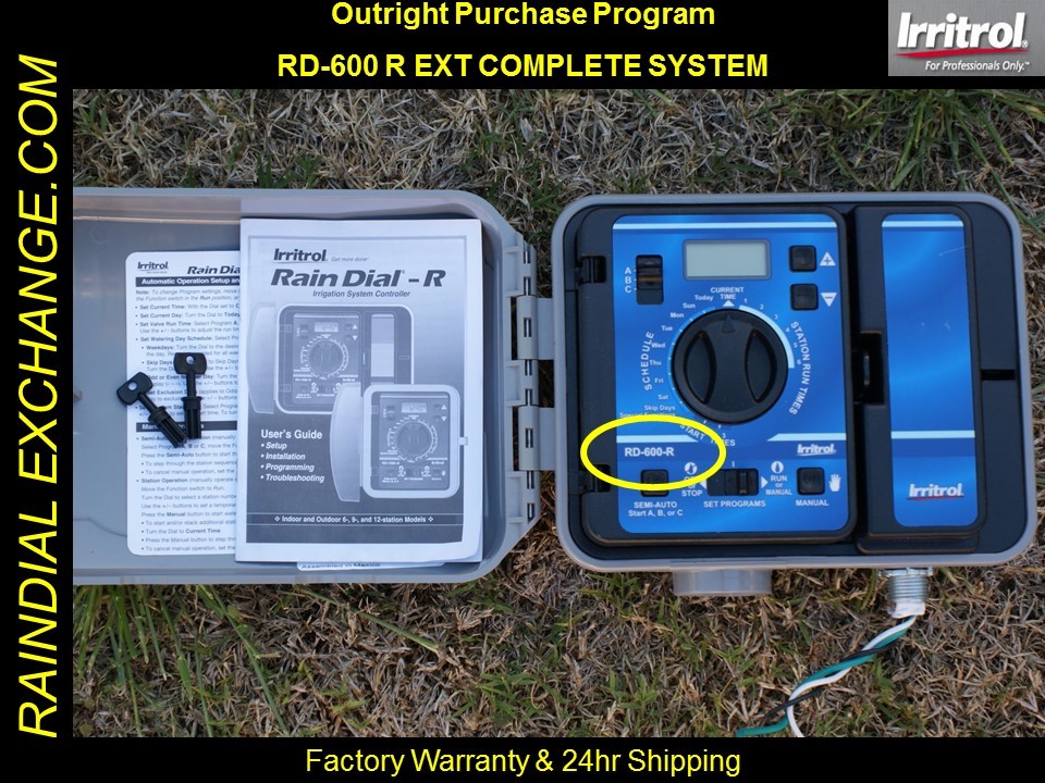 NEW EXTERIOR Irritrol / Hardie Rain Dial RD-600 R / RD-600 EXT SYSTEM