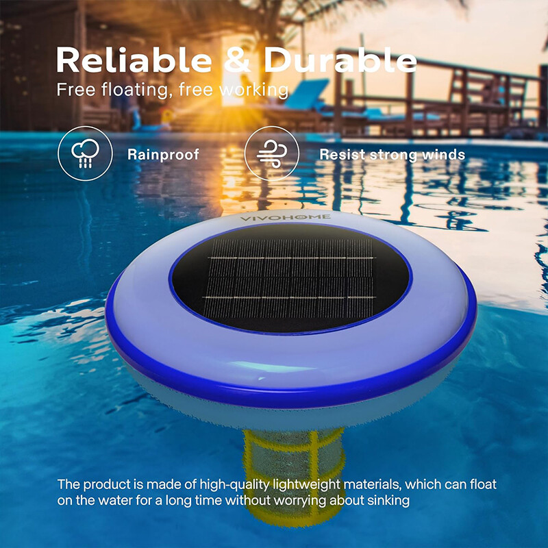 Solar Pool Ionizer Chlorine-Free Sun Shock & Water Purifier Up to 35,000 Gal