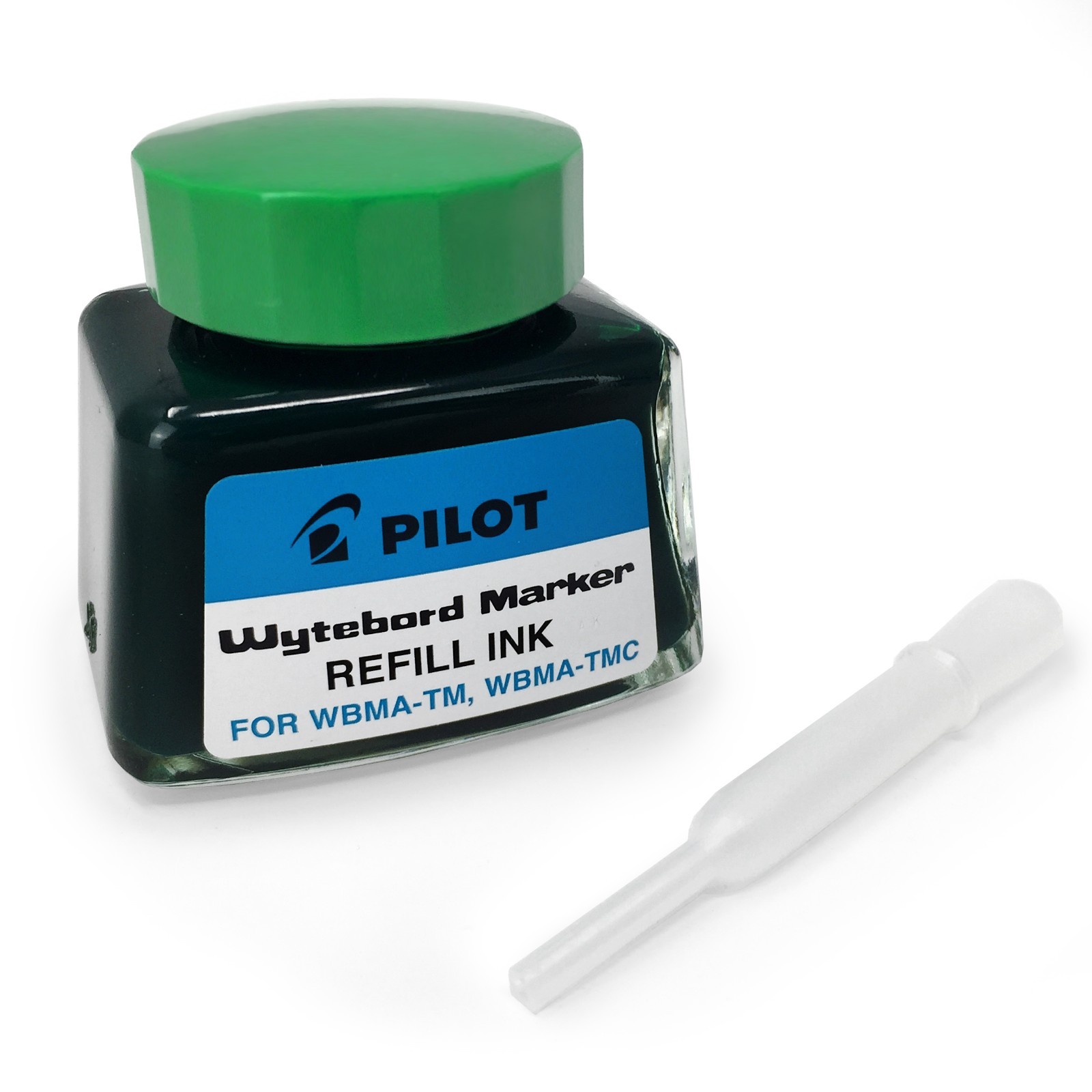 Pilot Whiteboard Marker Pens Dry Wipe Green Pack of 12 and Free Refill Ink